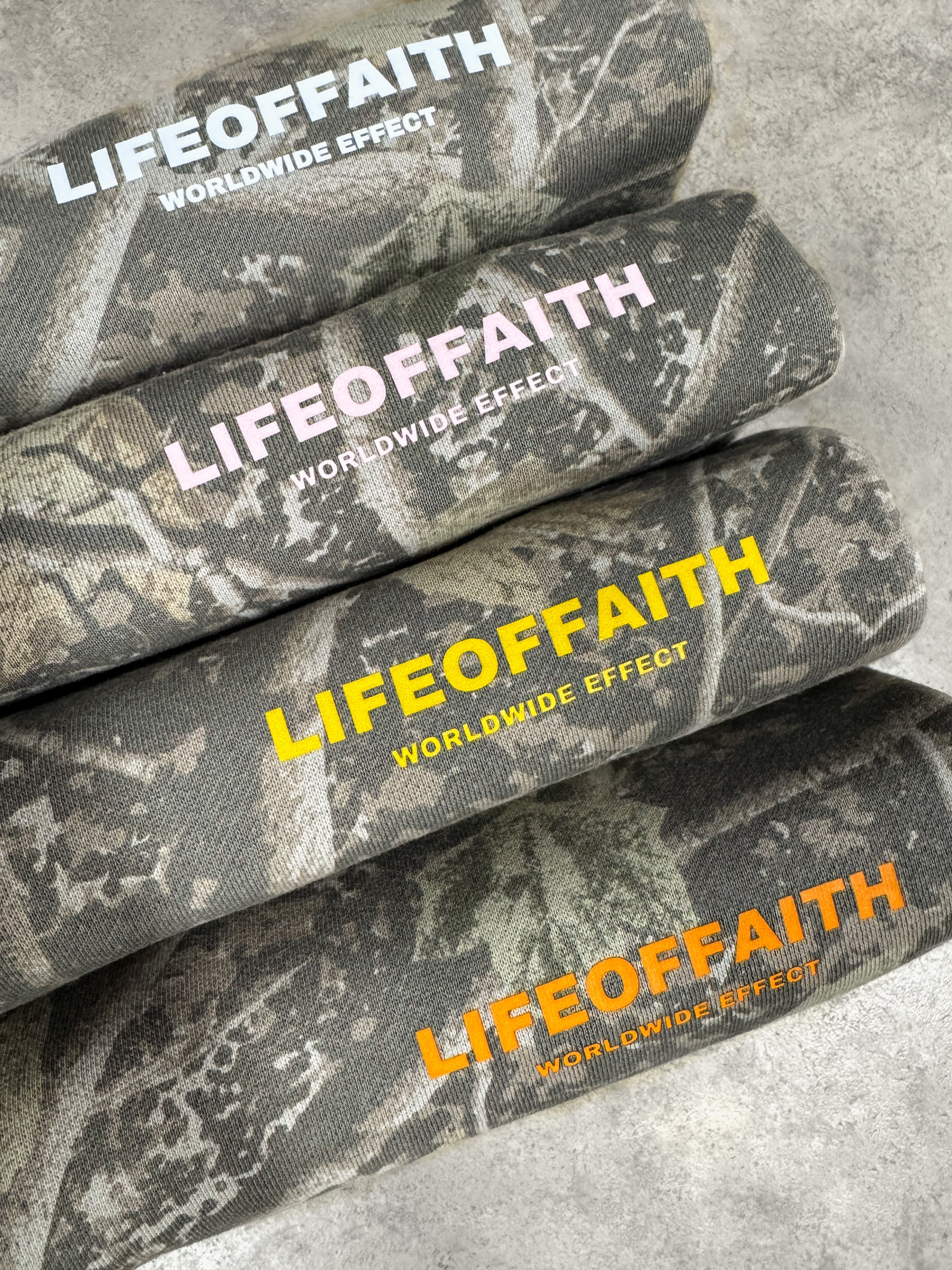 WORLDWIDE EFFECT OVERSIZE HOODIE CAMO - YELLOW