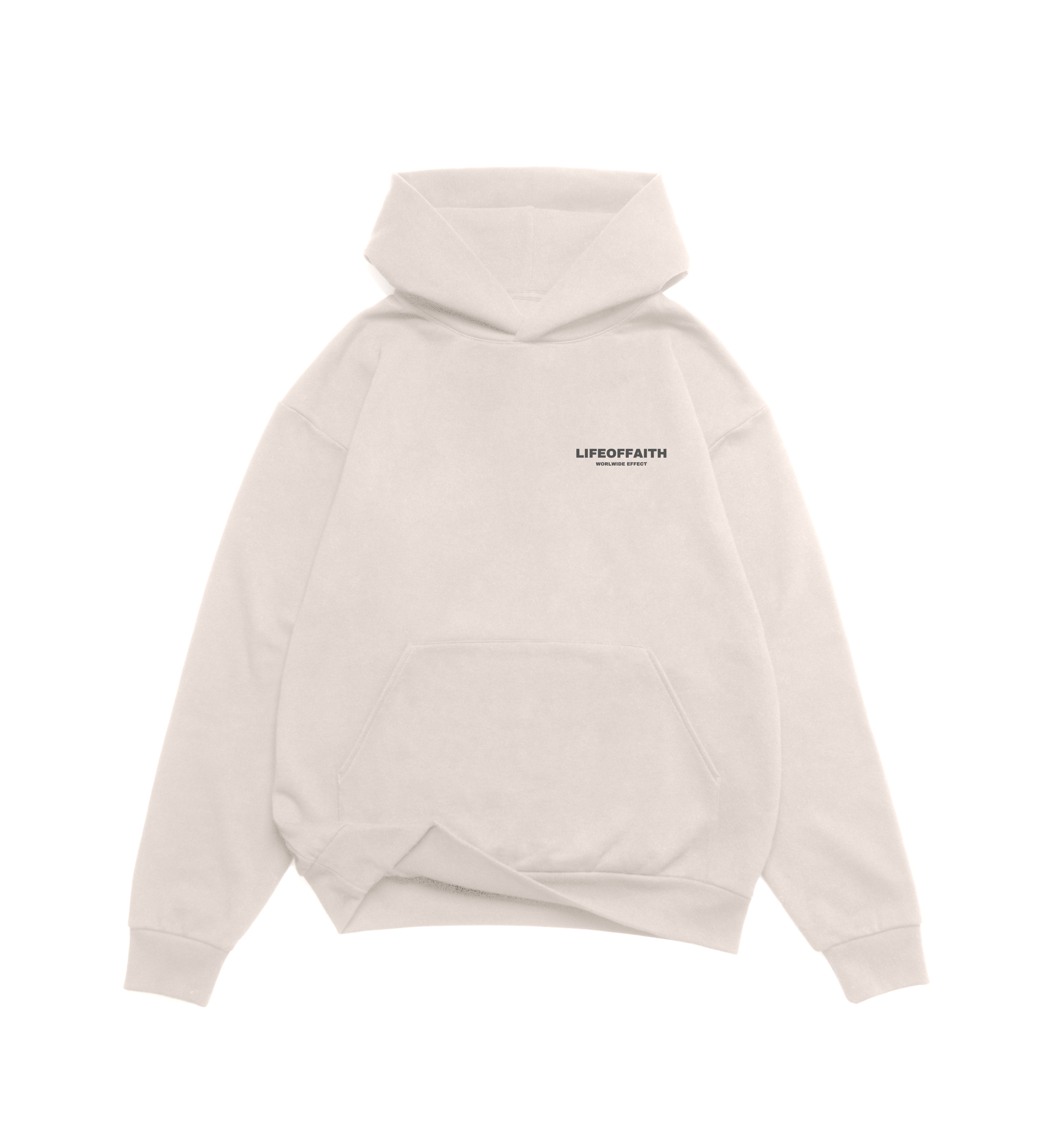 WORLDWIDE EFFECT OVERSIZE HOODIE (420GSM) - CHARCOAL