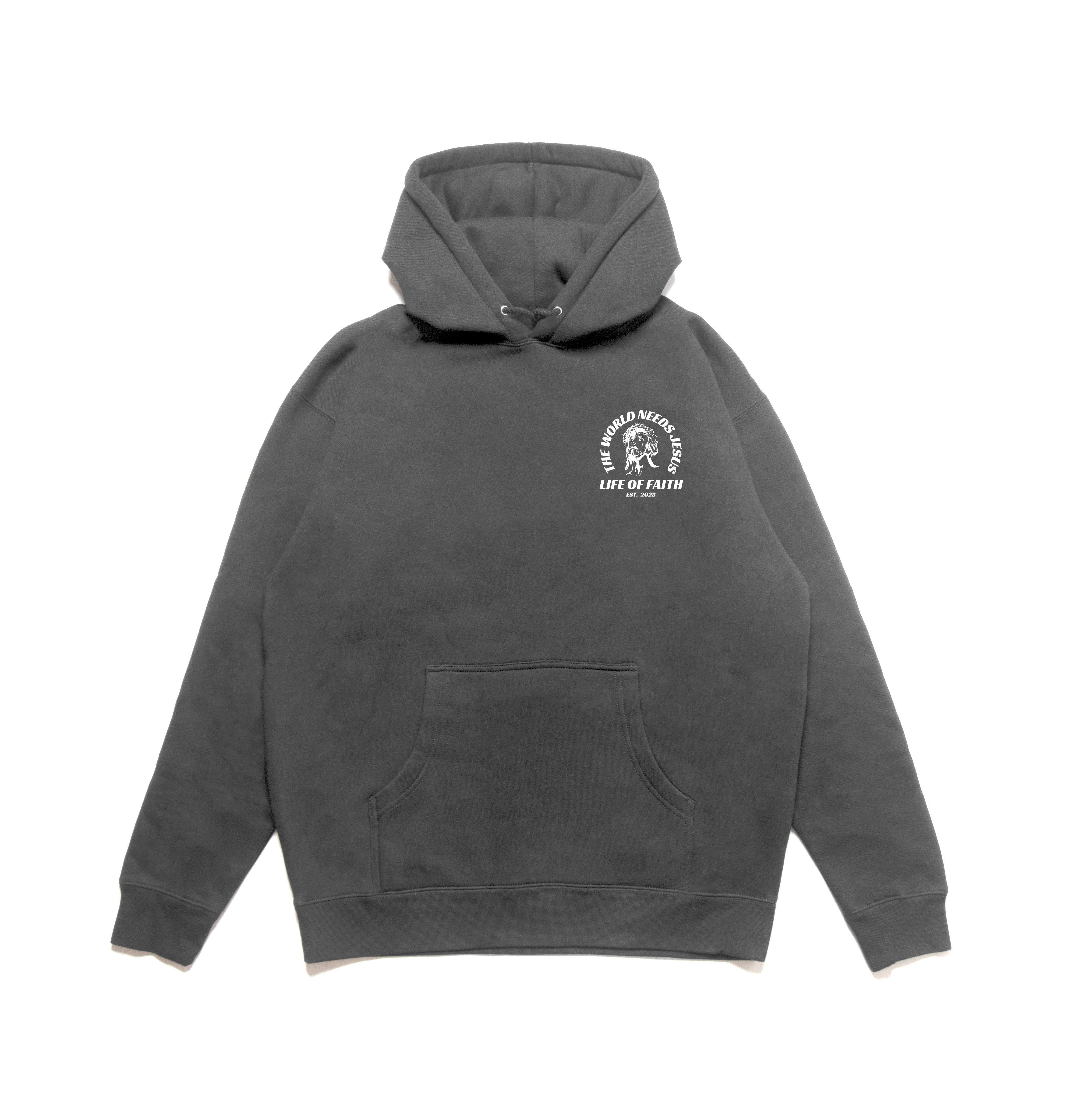 WORLD NEEDS JESUS HEAVYWEIGHT UNISEX HOODIE