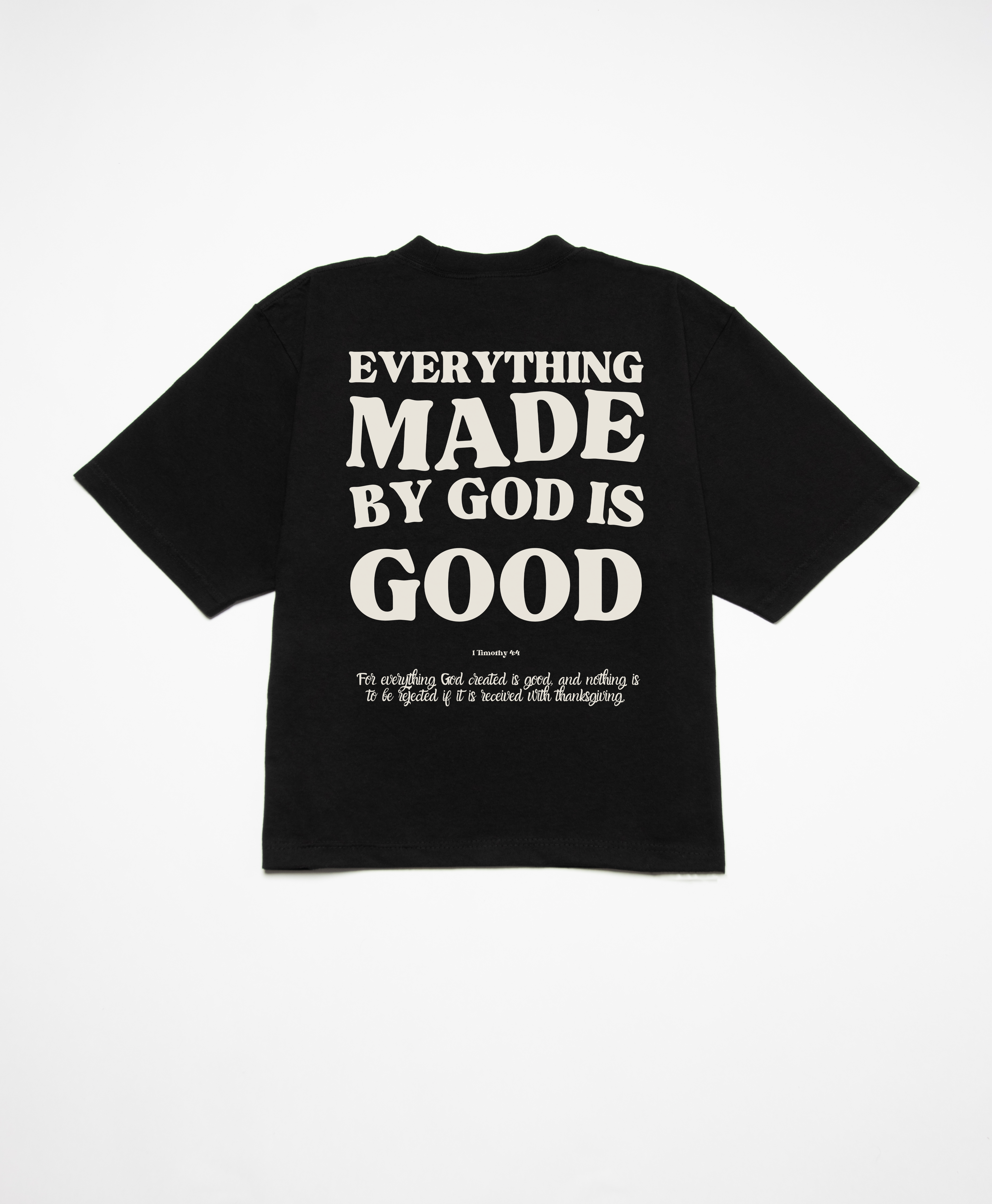 MADE BY GOD BOXY TEE - OFF WHITE