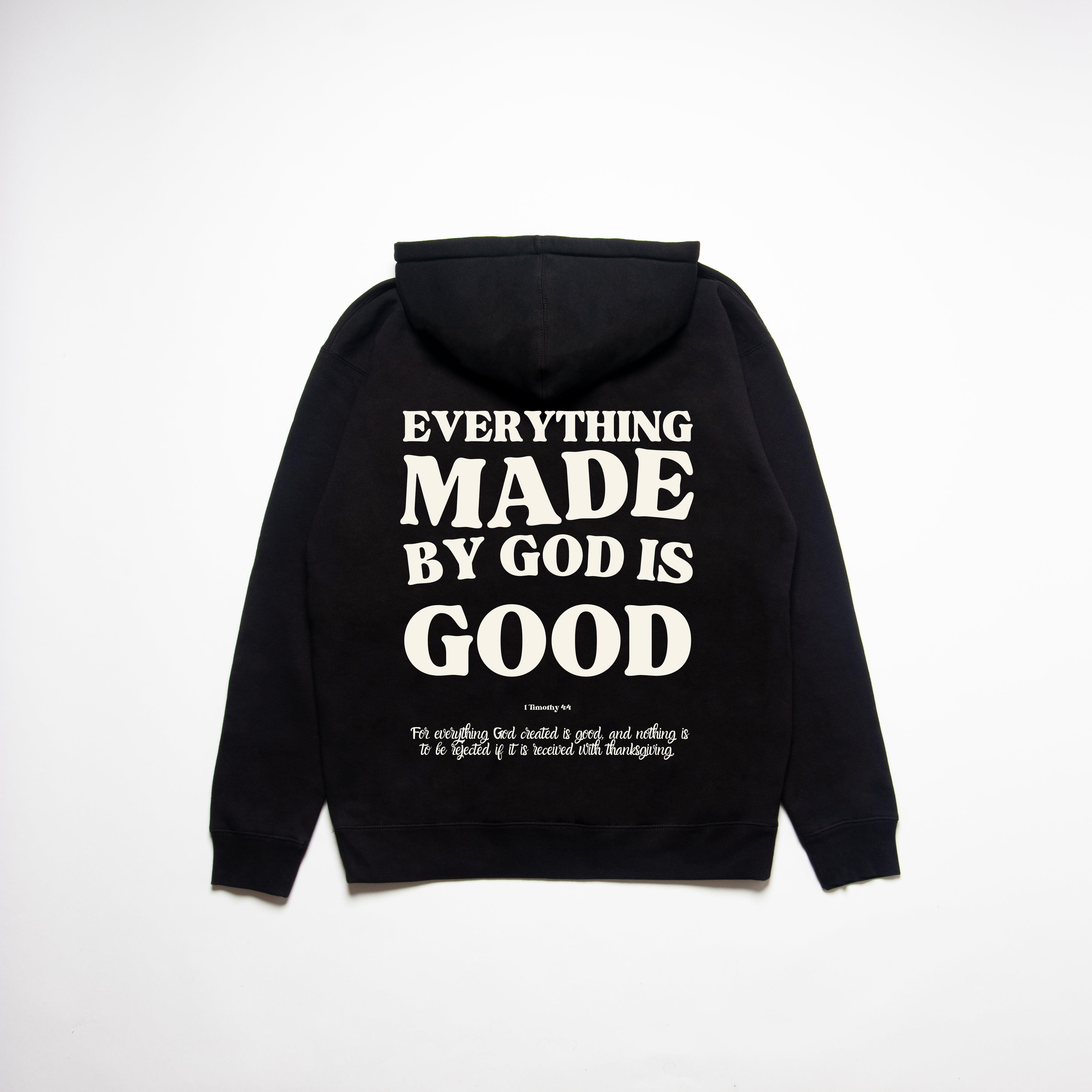 MADE BY GOD HEAVYWEIGHT UNISEX HOODIE - CREAM