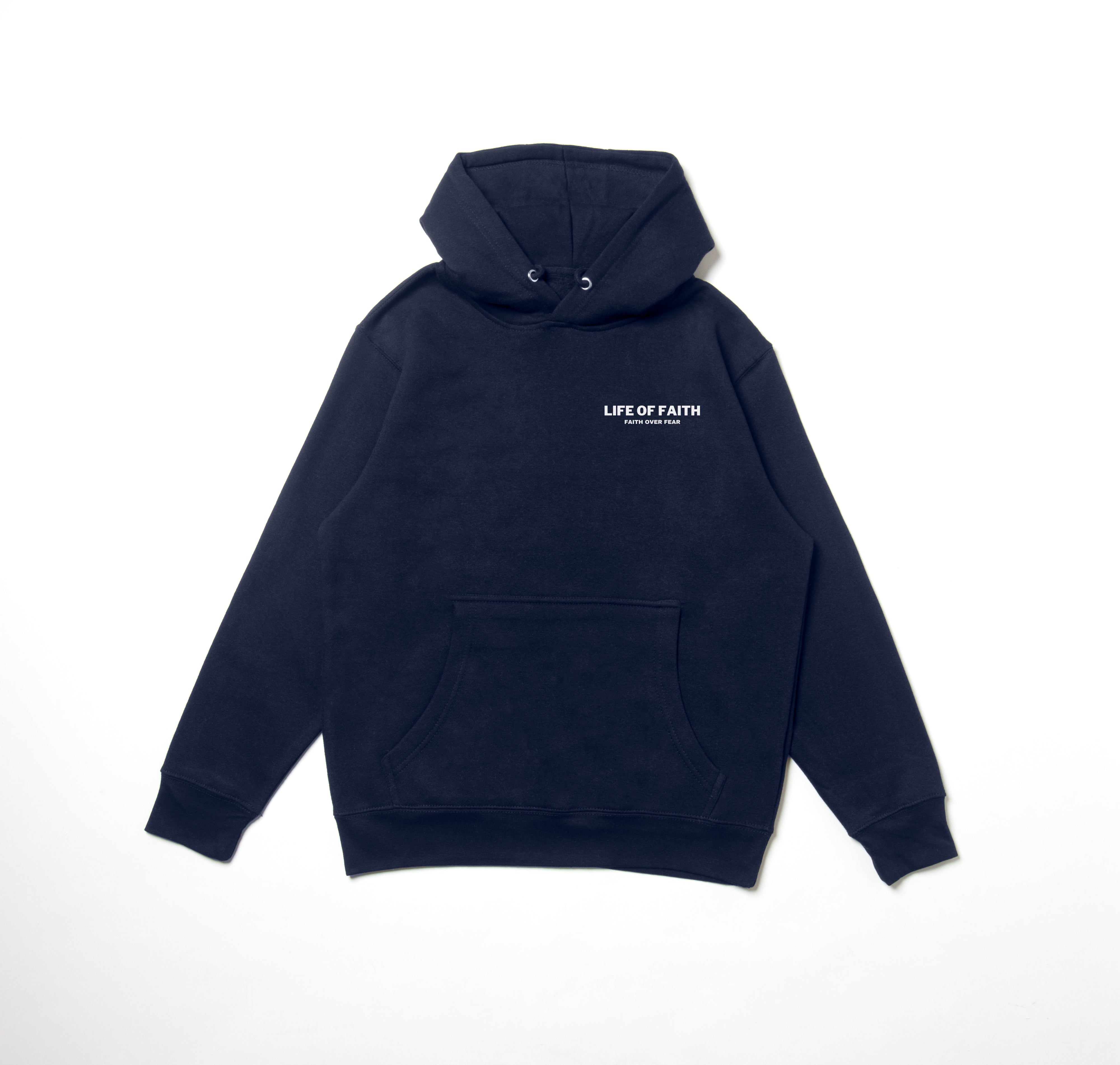 FAITH OVER FEAR STAPLE UNISEX HOODIE V2 - WHITE
