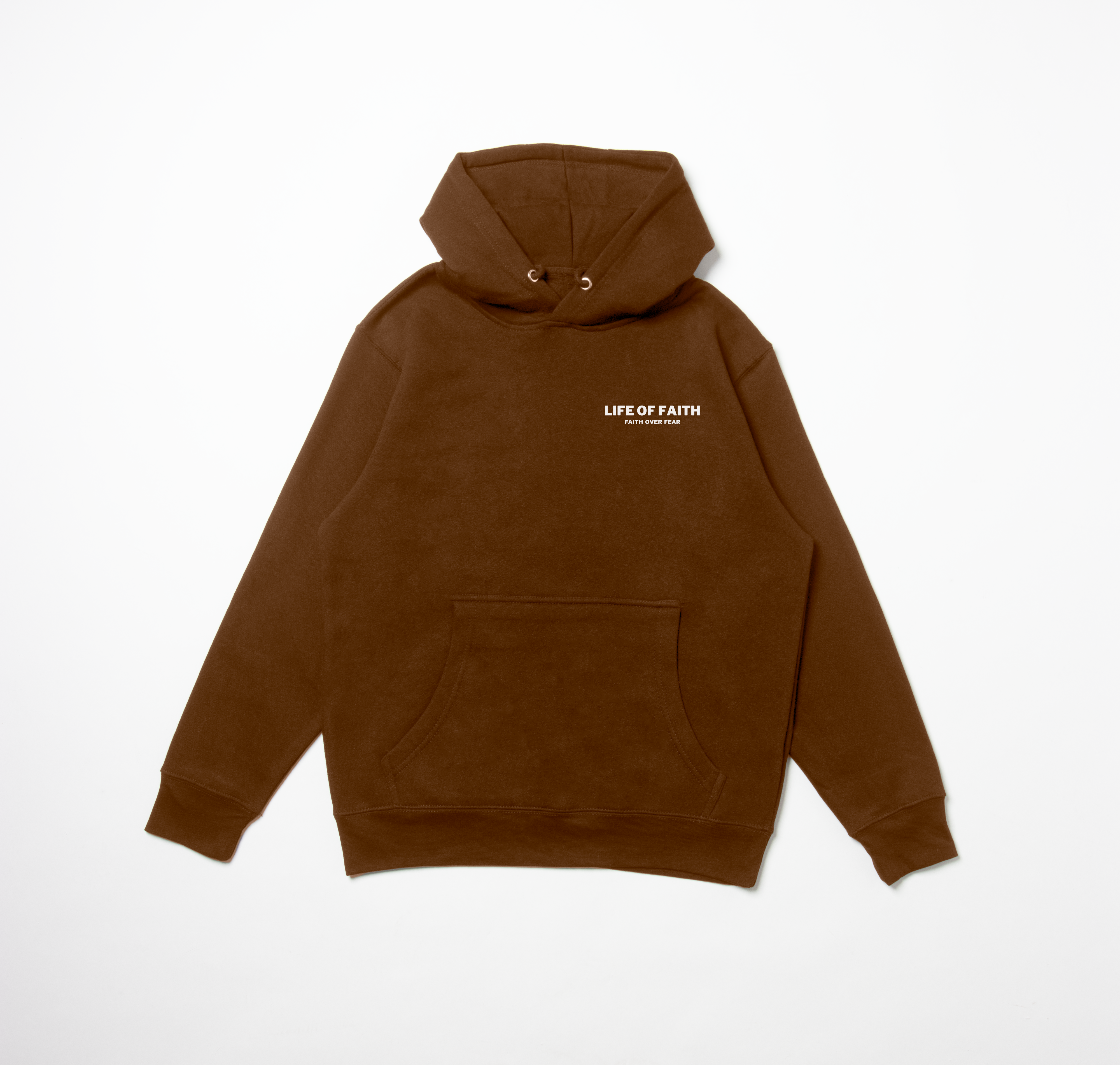 FAITH OVER FEAR STAPLE UNISEX HOODIE V2 - WHITE