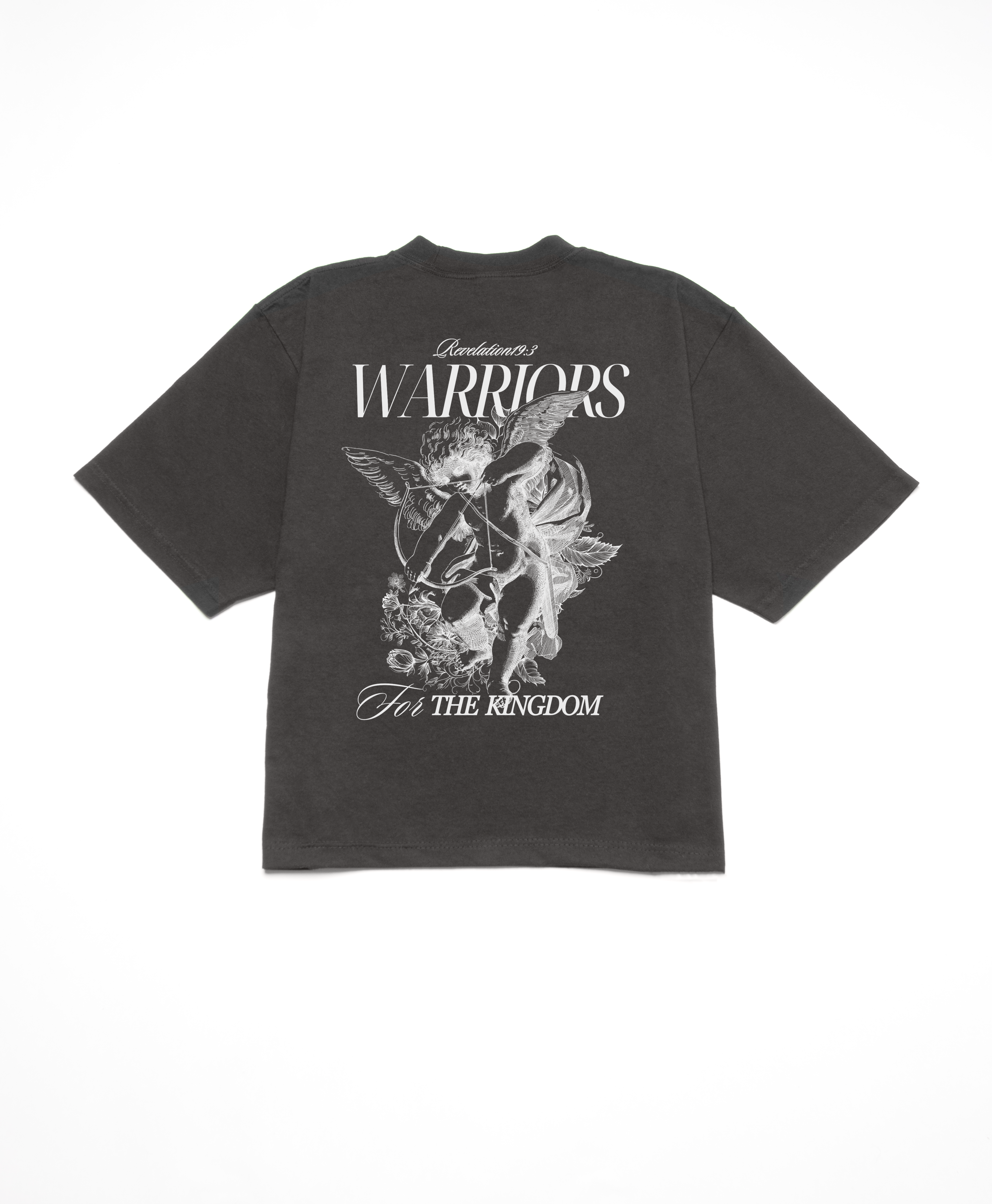 WARRIORS FOR THE KINGDOM BOXY TEE - WHITE