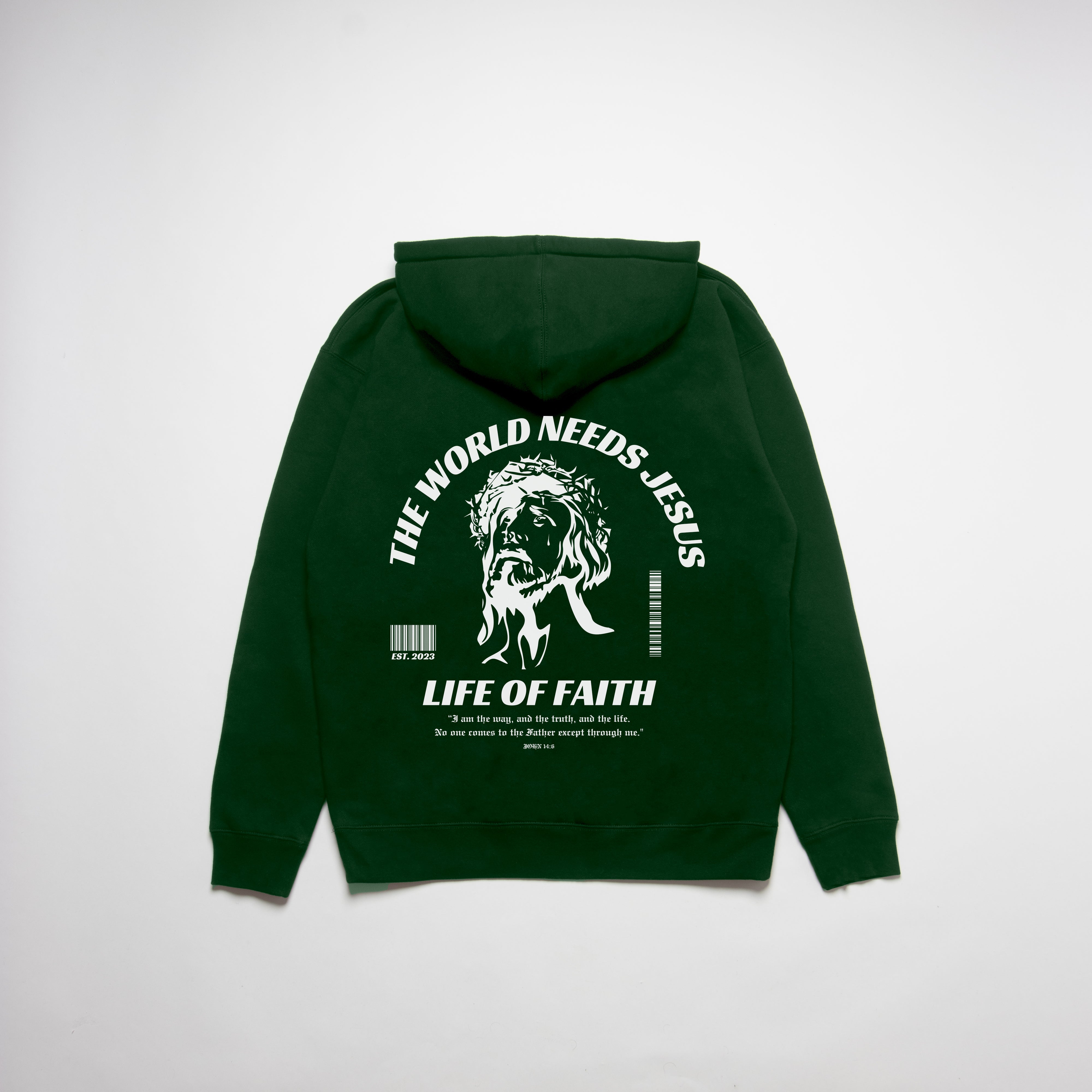 WORLD NEEDS JESUS HEAVYWEIGHT UNISEX HOODIE