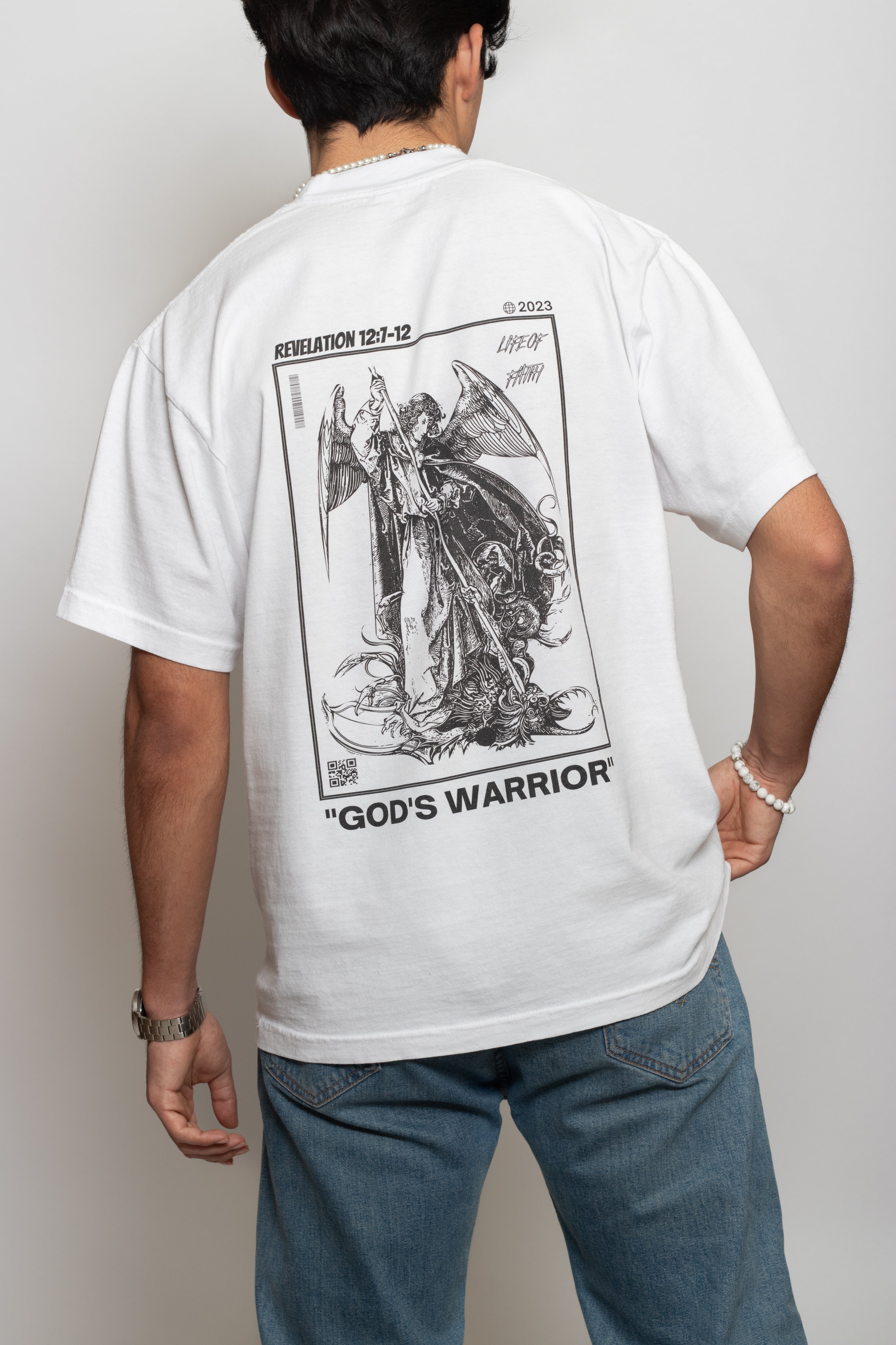 GOD'S WARRIOR OVERSIZE TEE