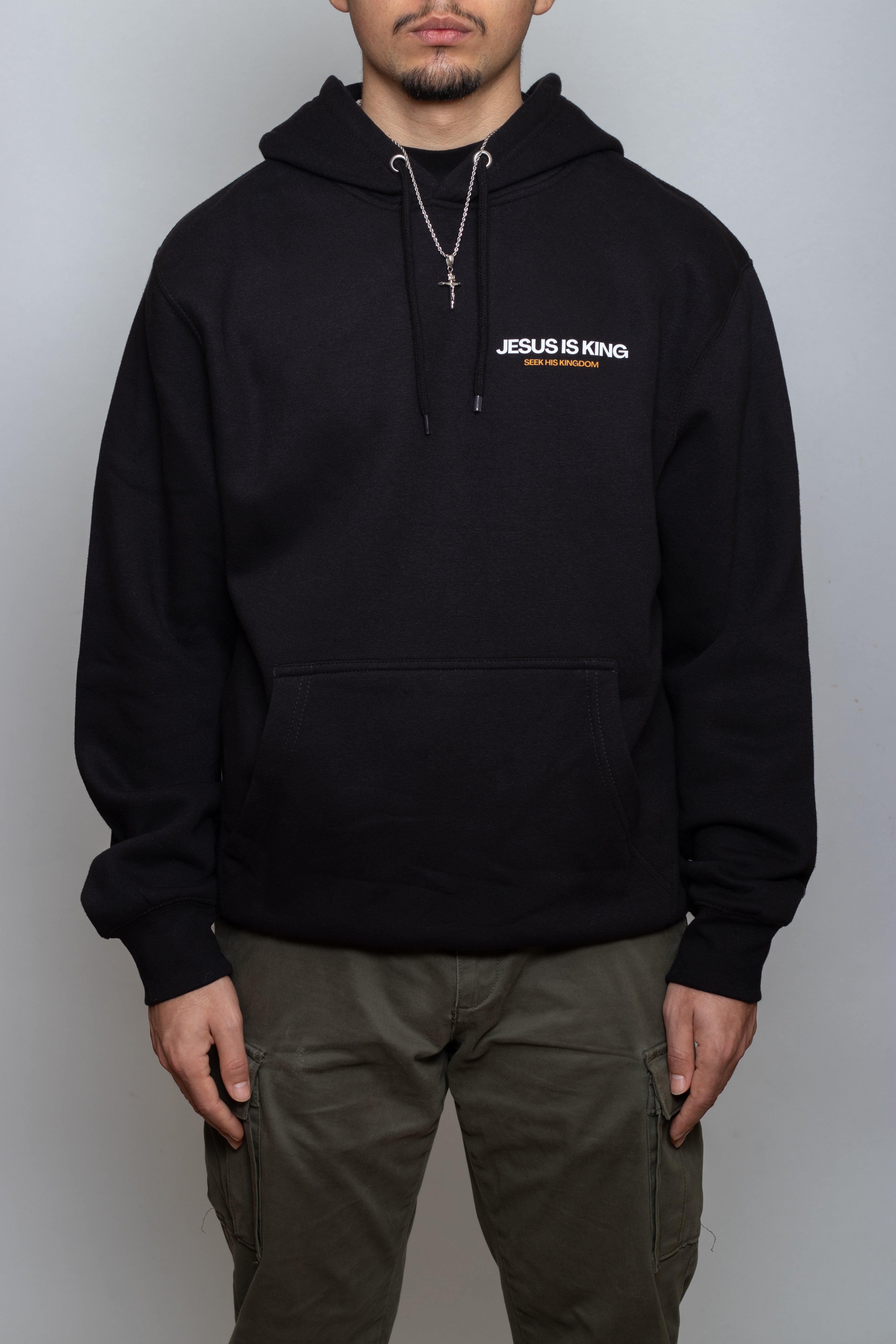 JESUS IS KING STAPLE UNISEX HOODIE V2 - YELLOW