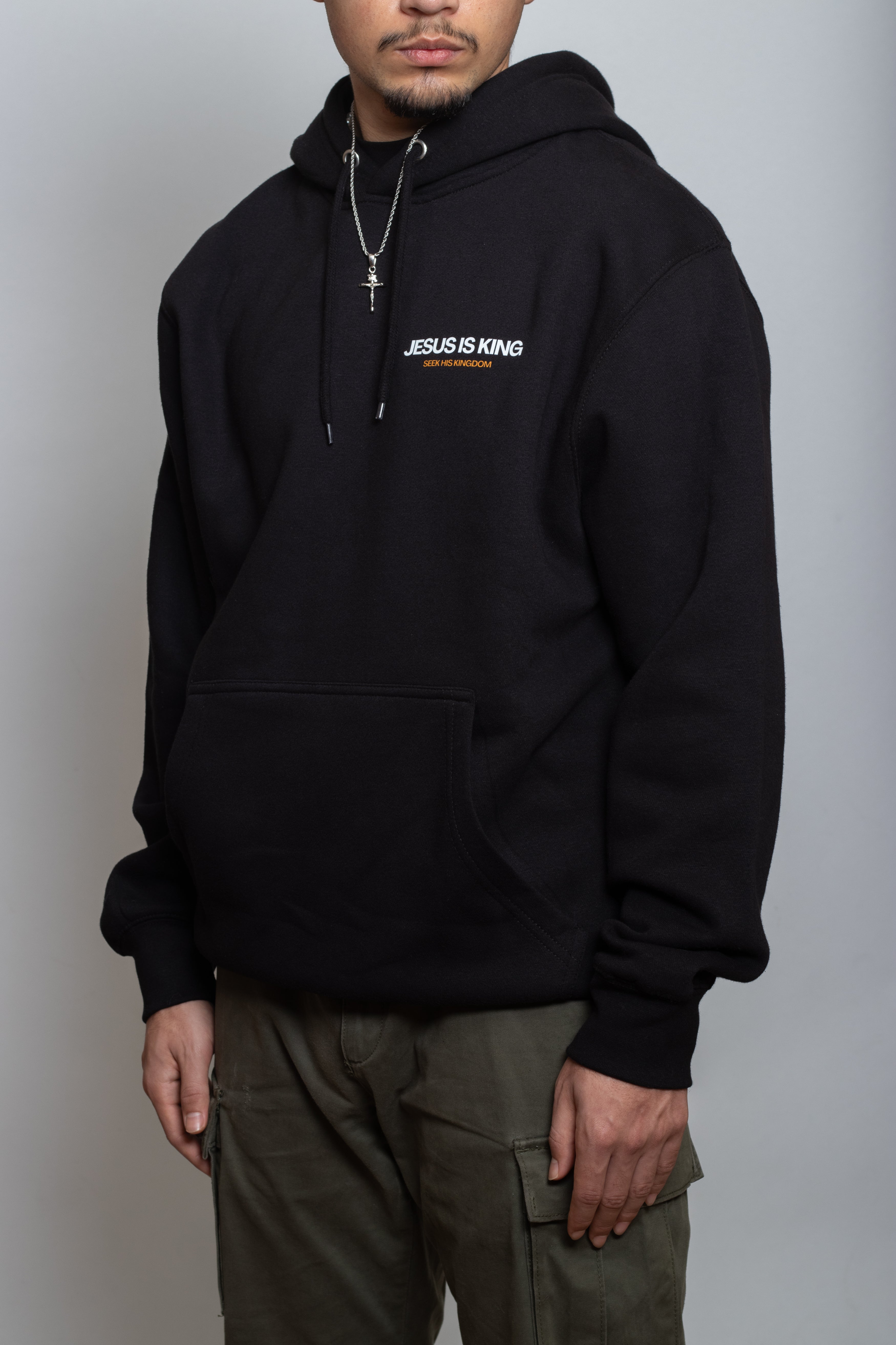 JESUS IS KING STAPLE UNISEX HOODIE V2 - YELLOW