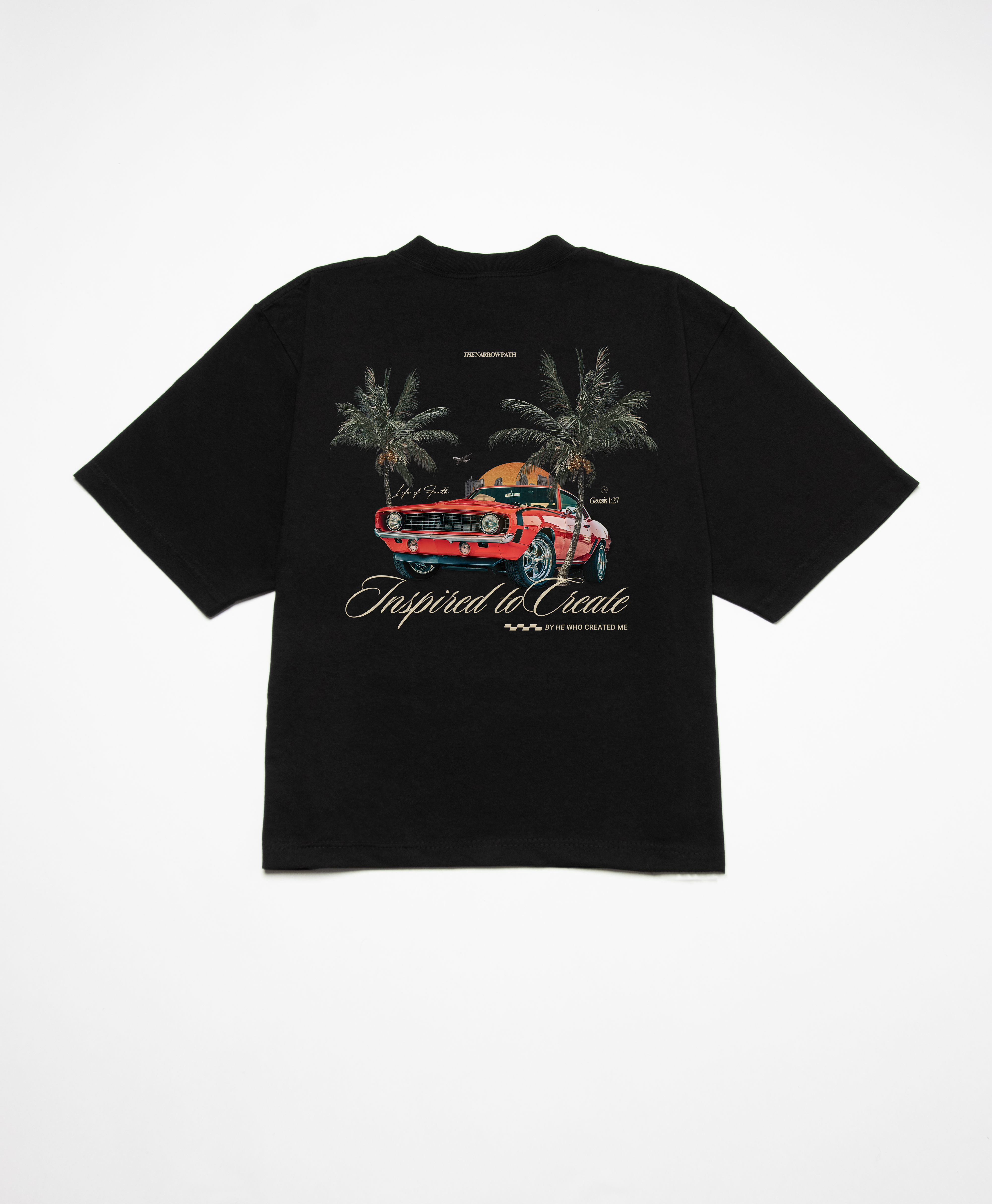 INSPIRED TO CREATE BOXY TEE - CREME