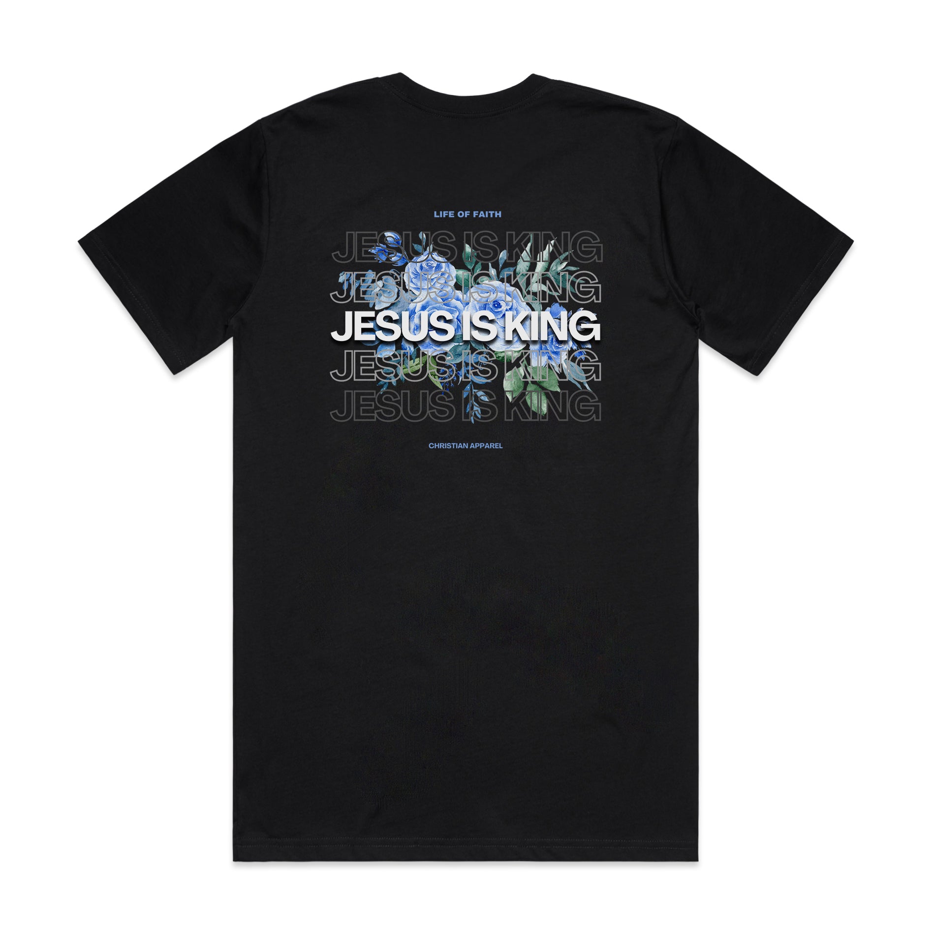 JESUS IS KING CLASSIC UNISEX TEE - BLUE