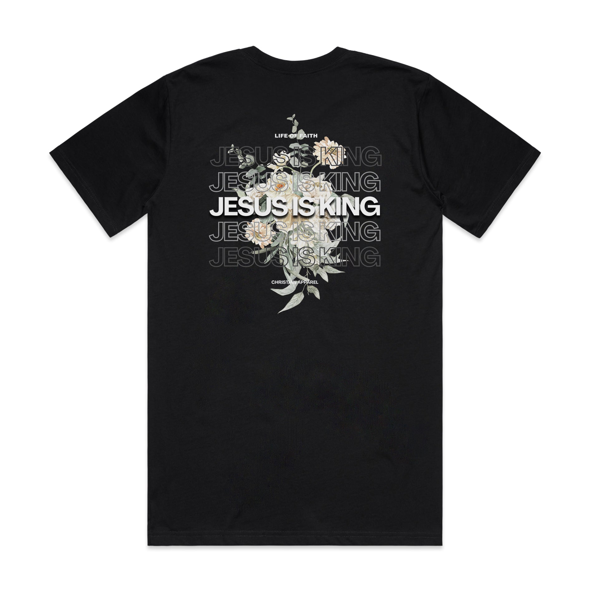 JESUS IS KING CLASSIC UNISEX TEE - OLIVE