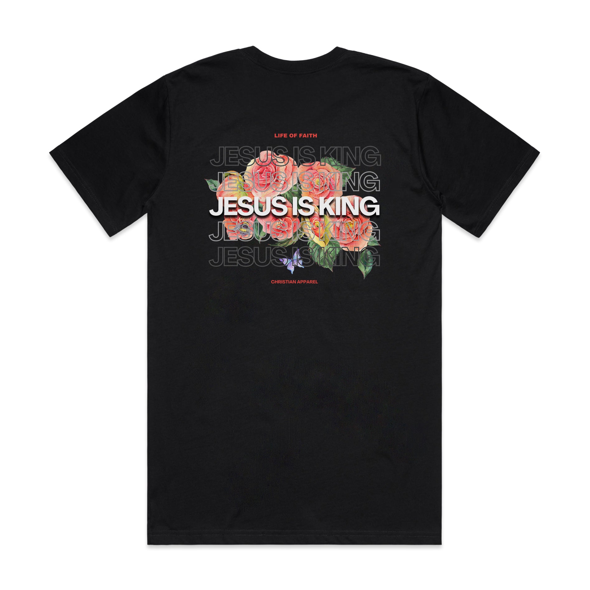JESUS IS KING CLASSIC UNISEX TEE - PINK