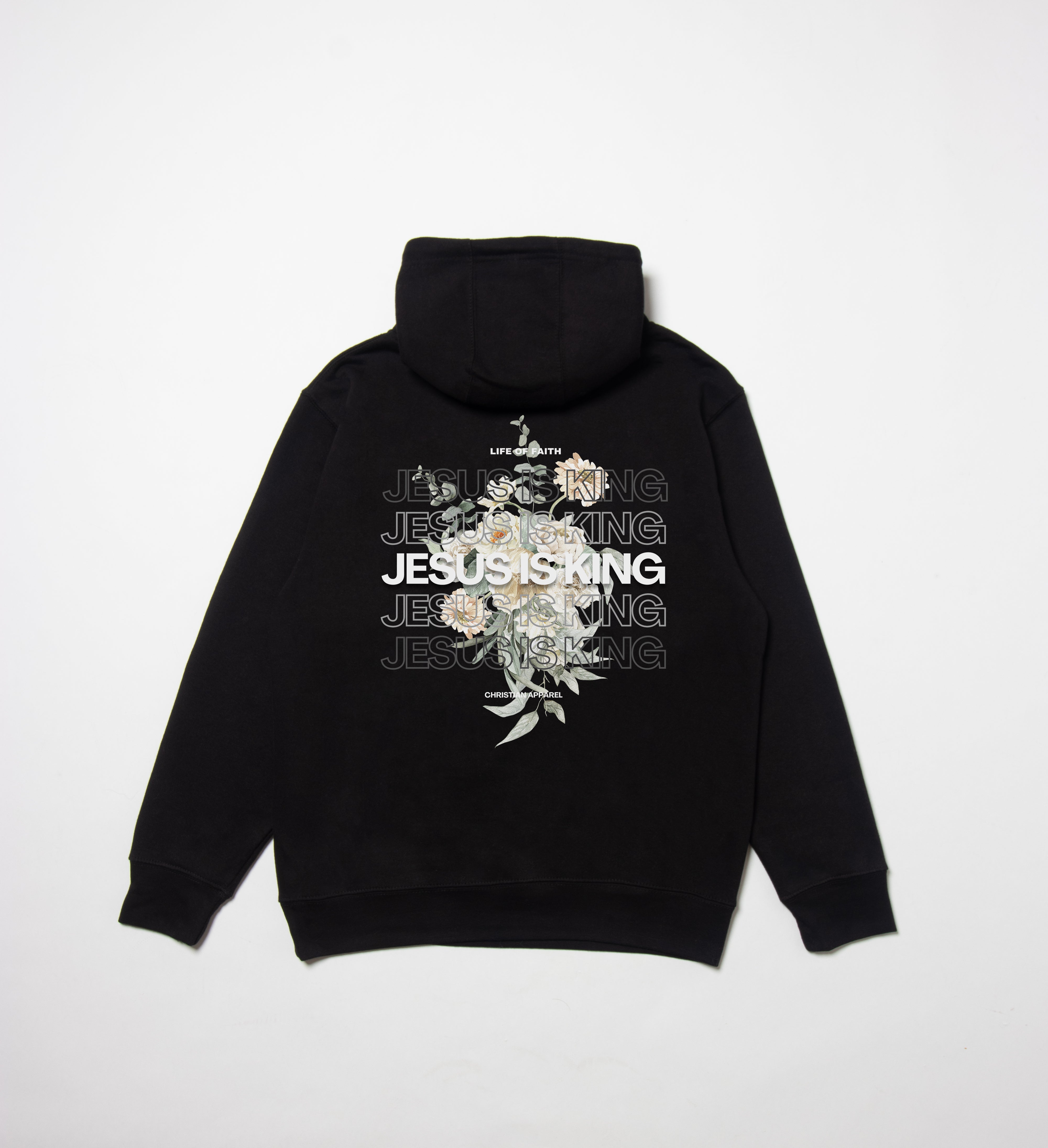JESUS IS KING STAPLE UNISEX HOODIE V2 - OLIVE