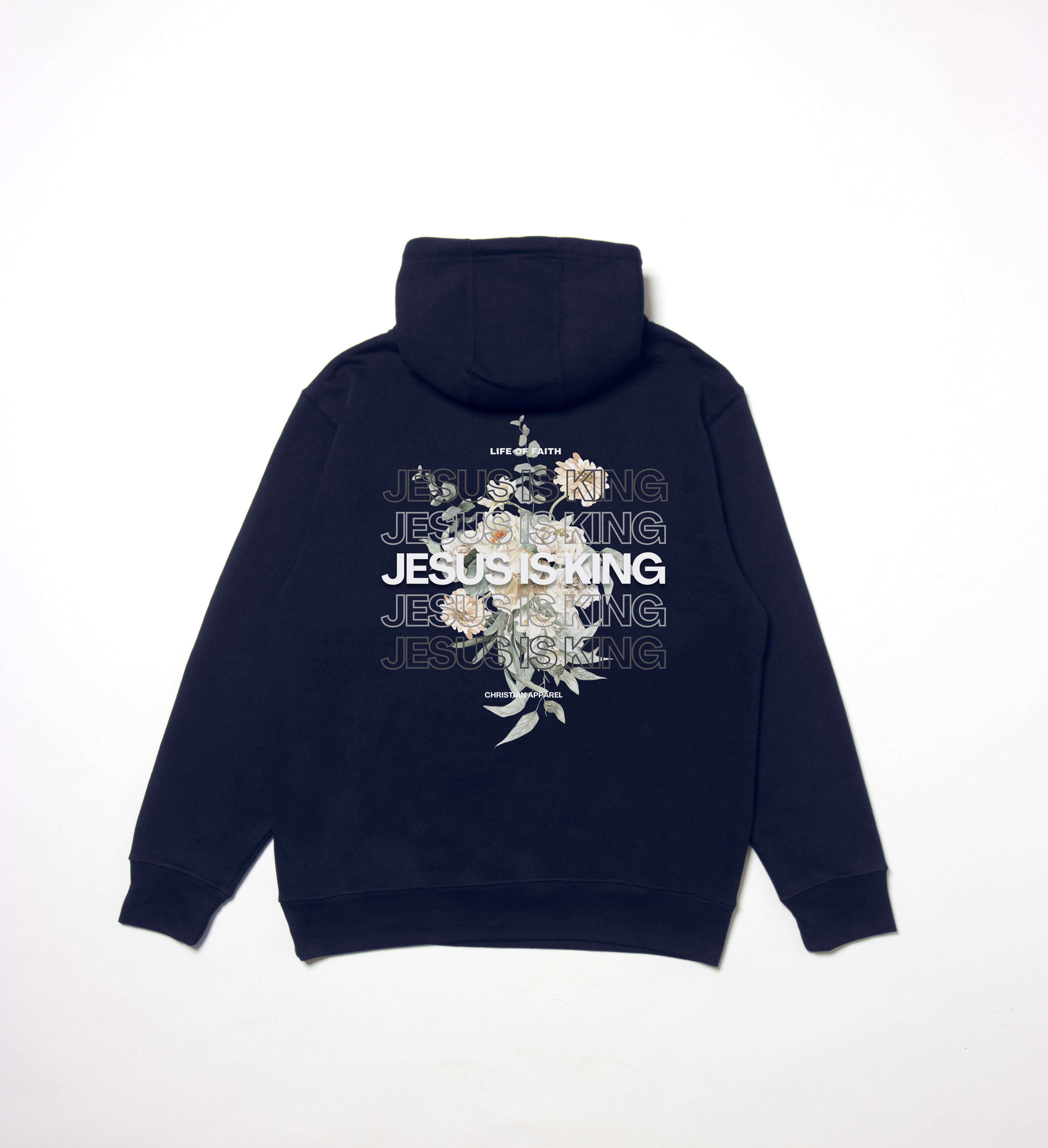 JESUS IS KING STAPLE UNISEX HOODIE V2 - OLIVE