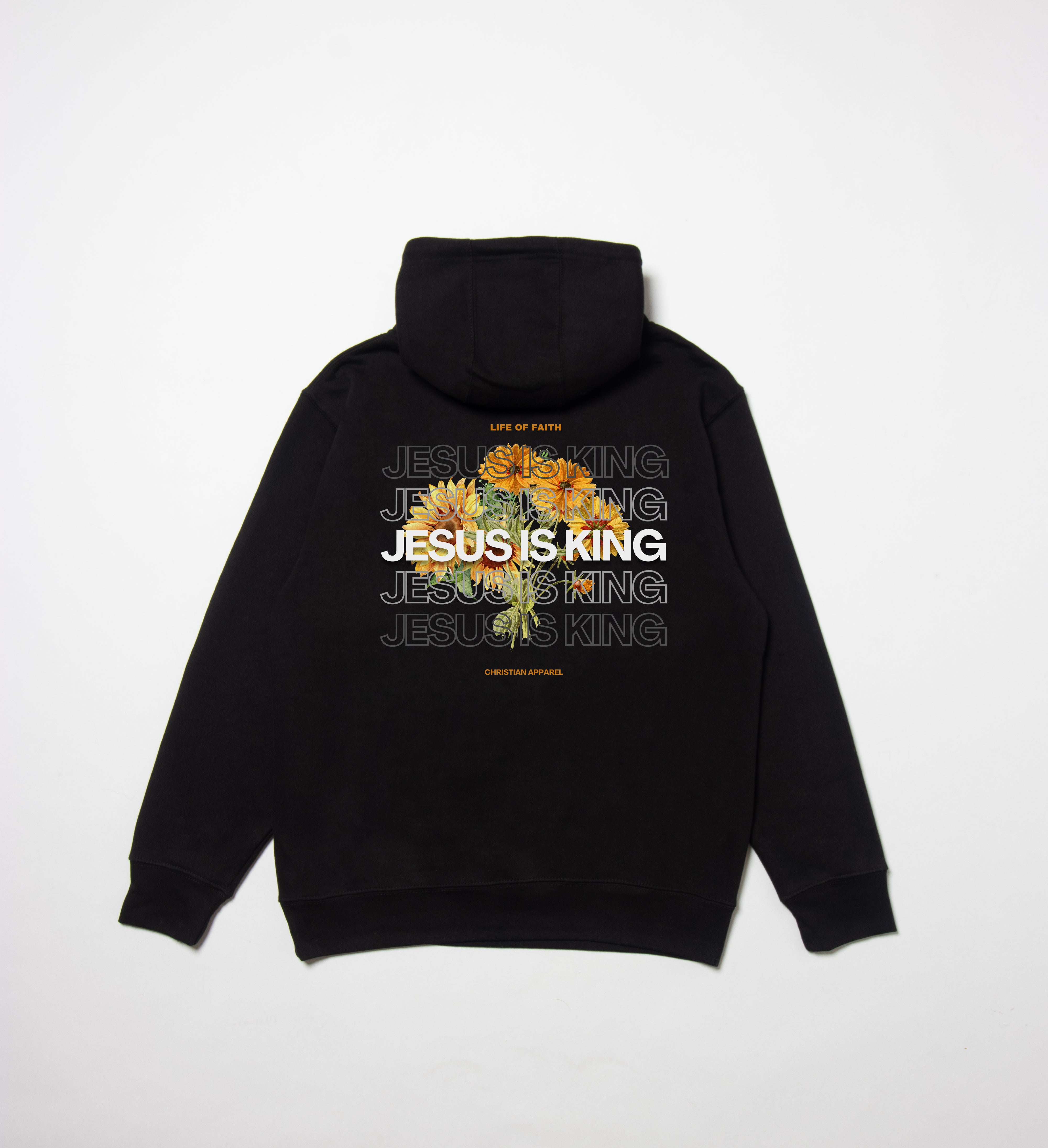 JESUS IS KING STAPLE UNISEX HOODIE V2 - YELLOW