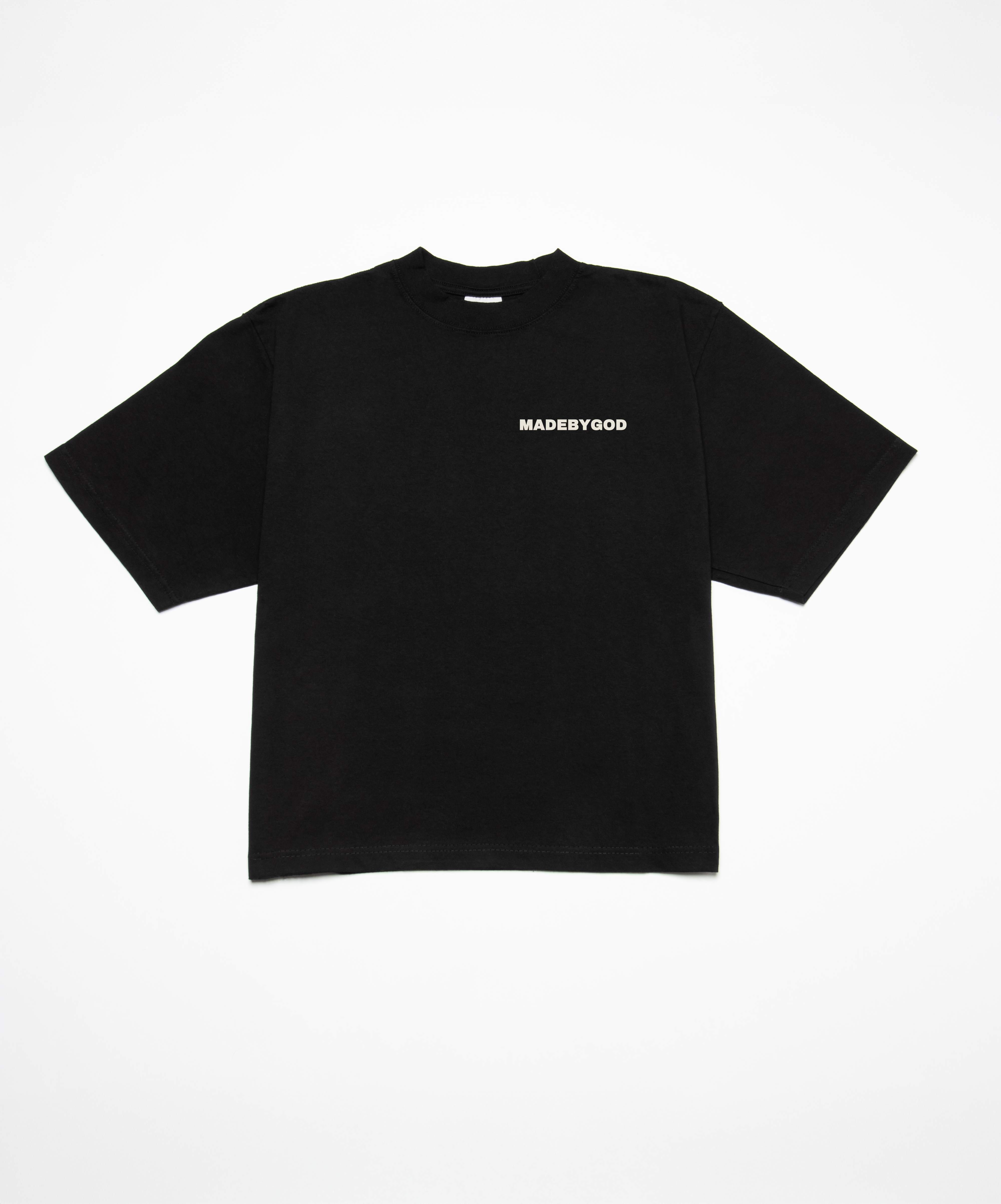 MADE BY GOD CROPPED BOXY TEE - OFF WHITE