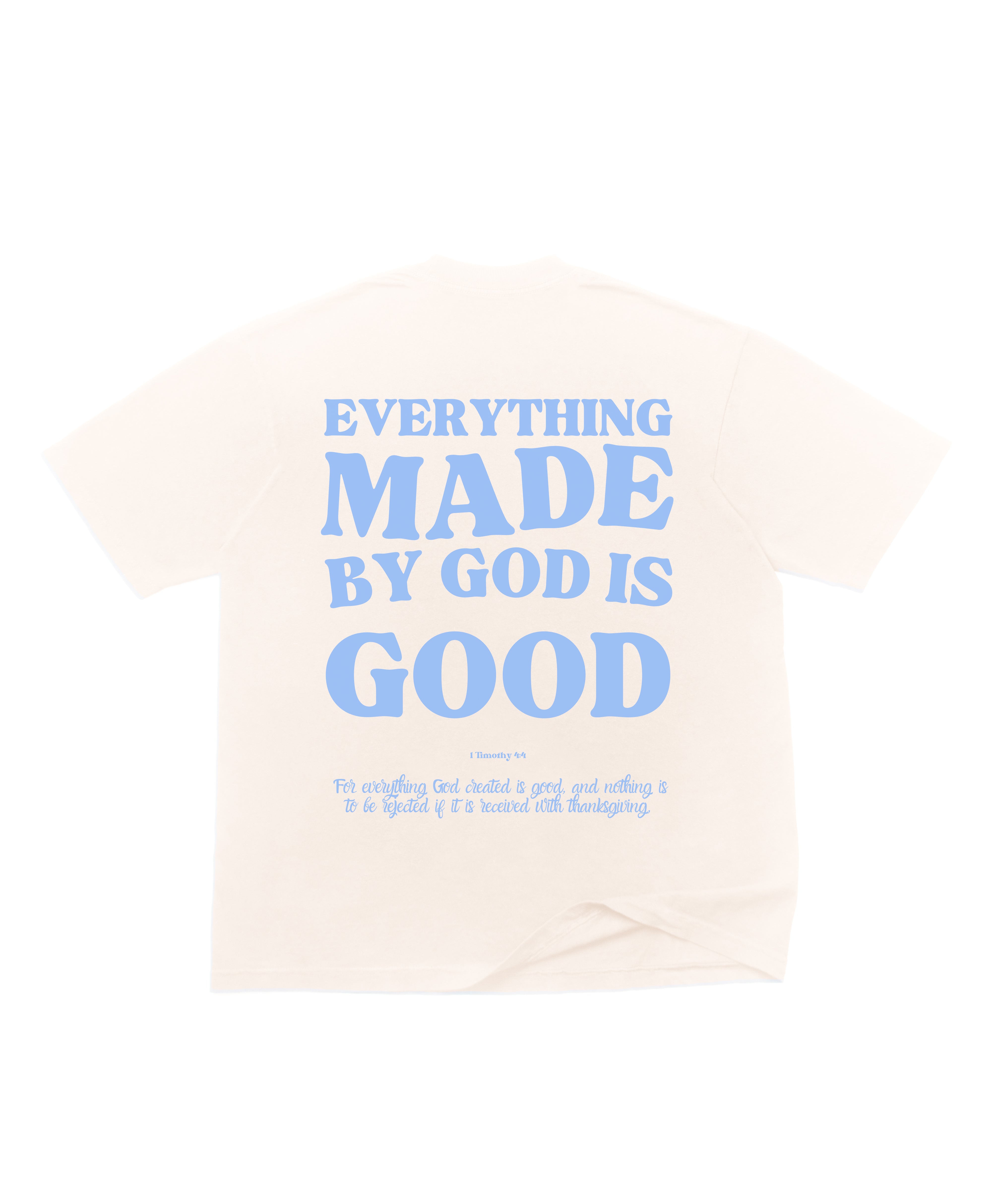 MADE BY GOD OVERSIZE TEE (UNIVERSITY BLUE)