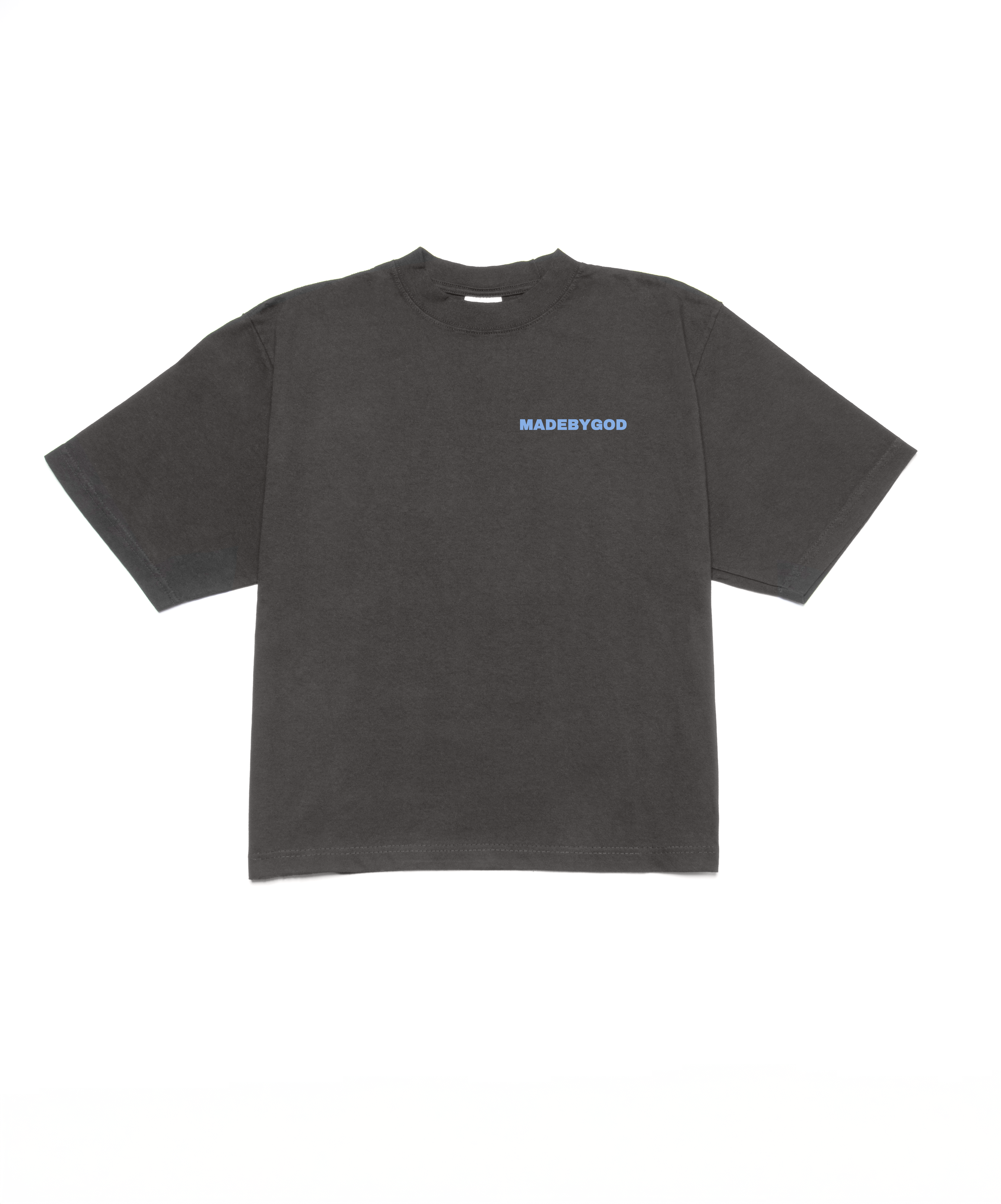 MADE BY GOD CROPPED BOXY TEE (UNIVERSITY BLUE)