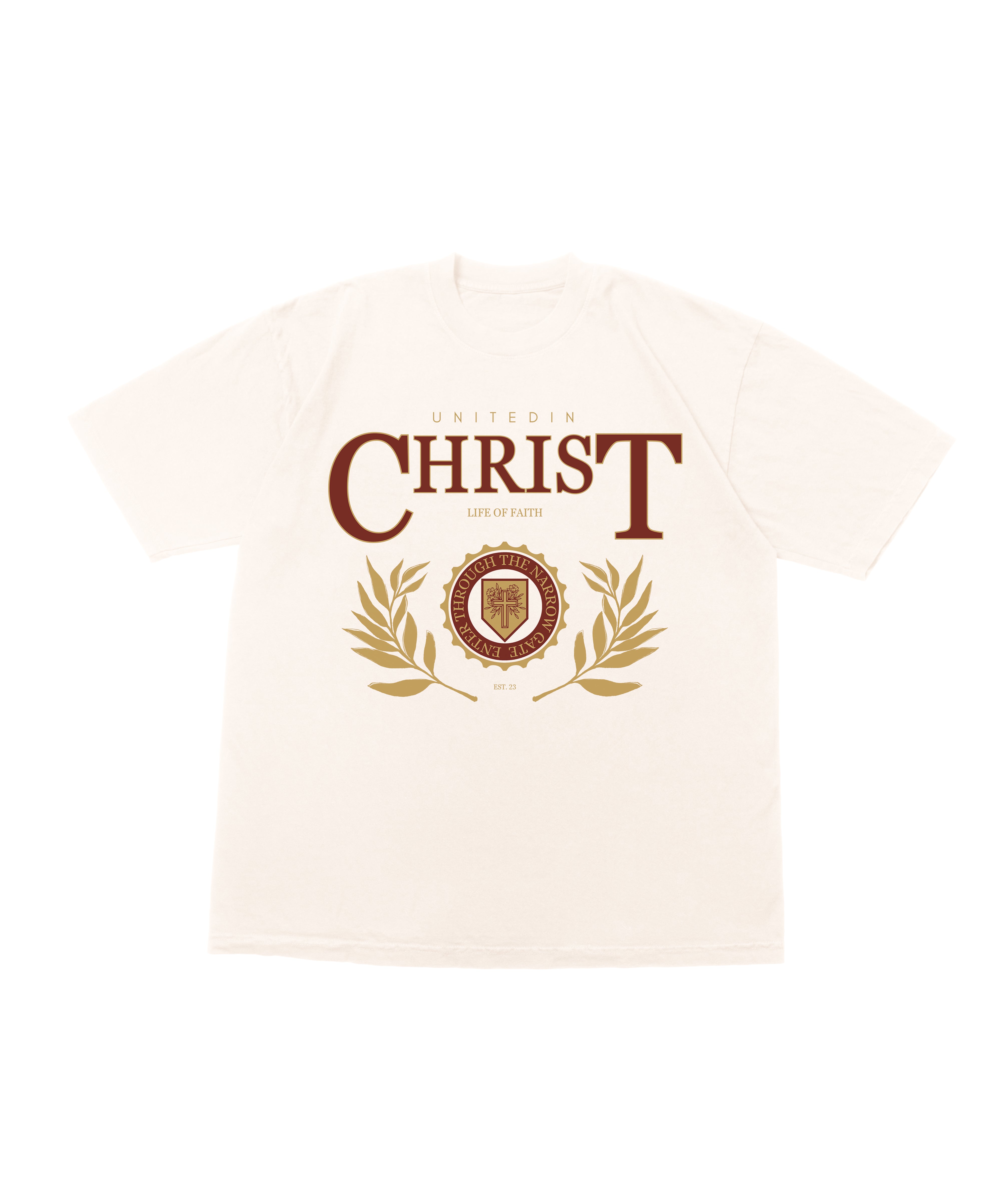 UNITED IN CHRIST OVERSIZE TEE - RED