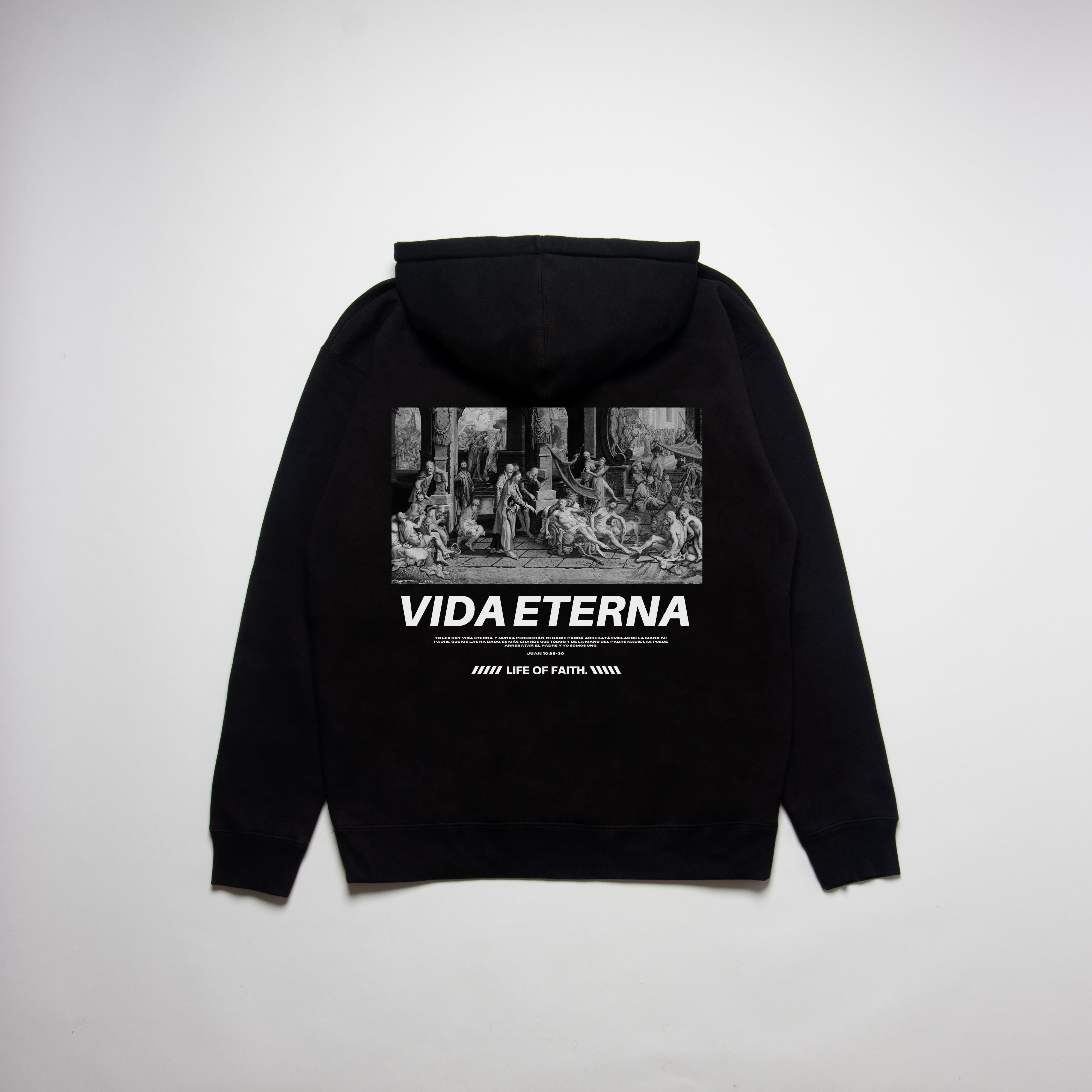 VIDA ETERNA HEAVYWEIGHT UNISEX HOODIE - WHITE