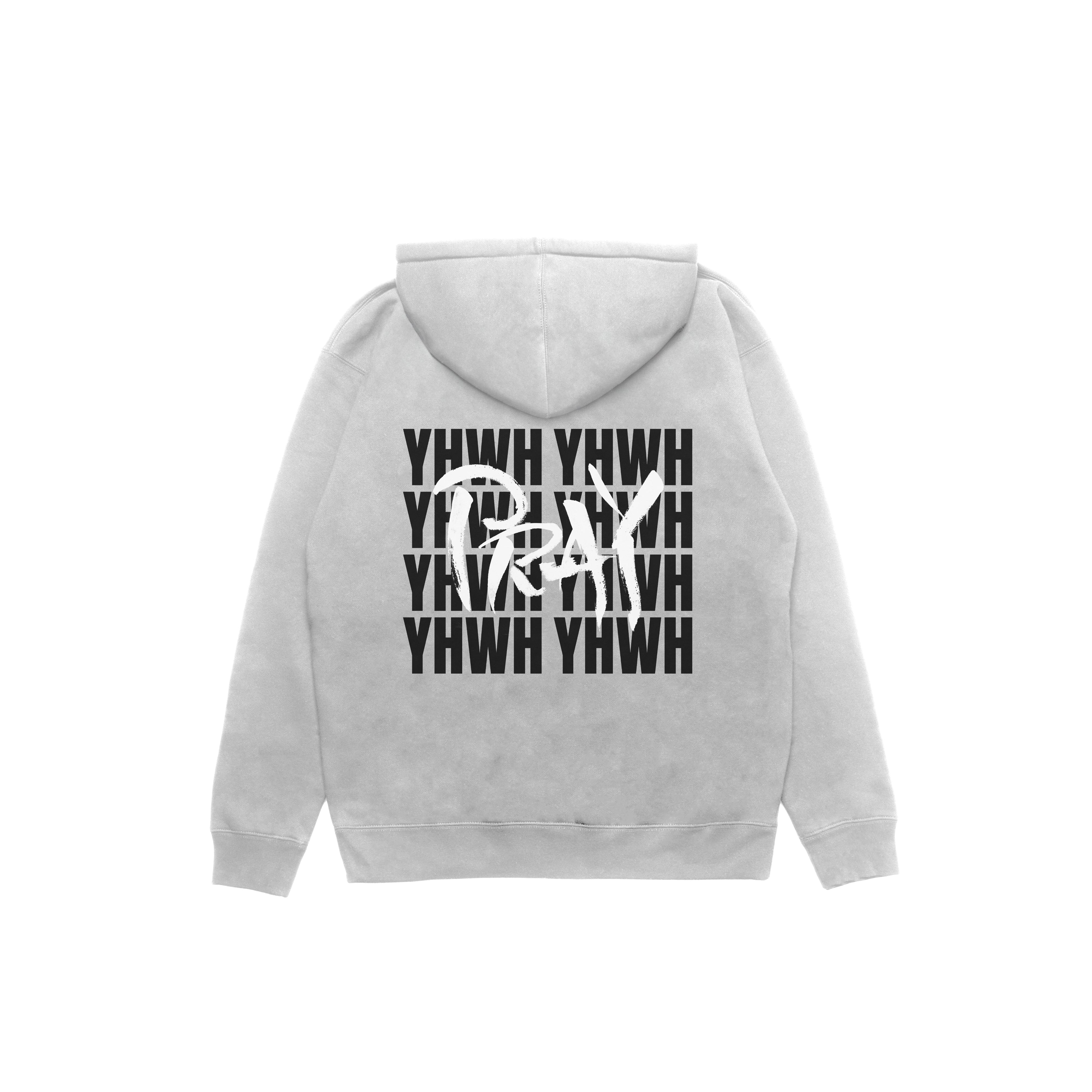 YHWH PRAY HEAVYWEIGHT UNISEX HOODIE - HEATHER