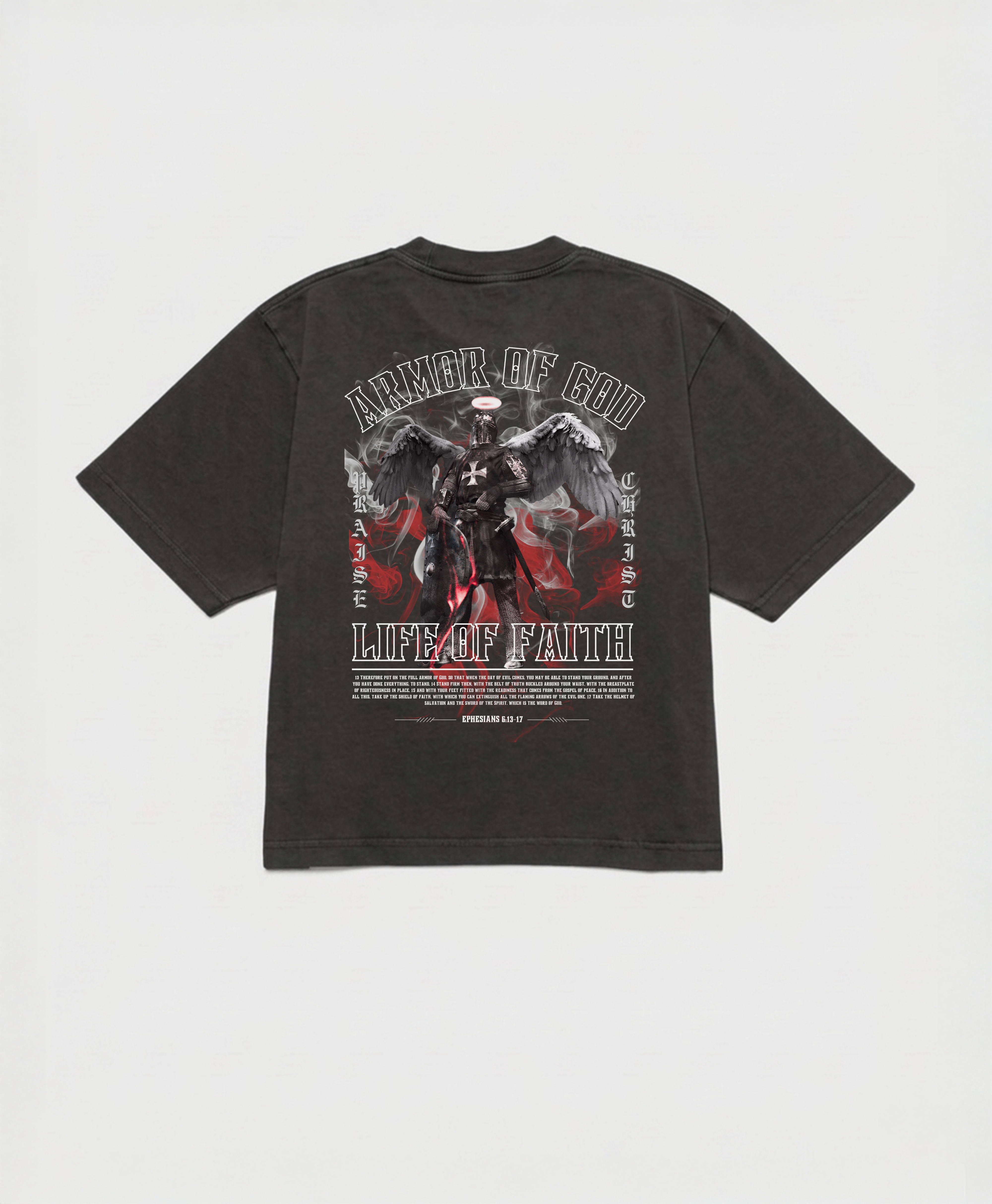 ARMOR OF GOD CROPPED BOXY TEE