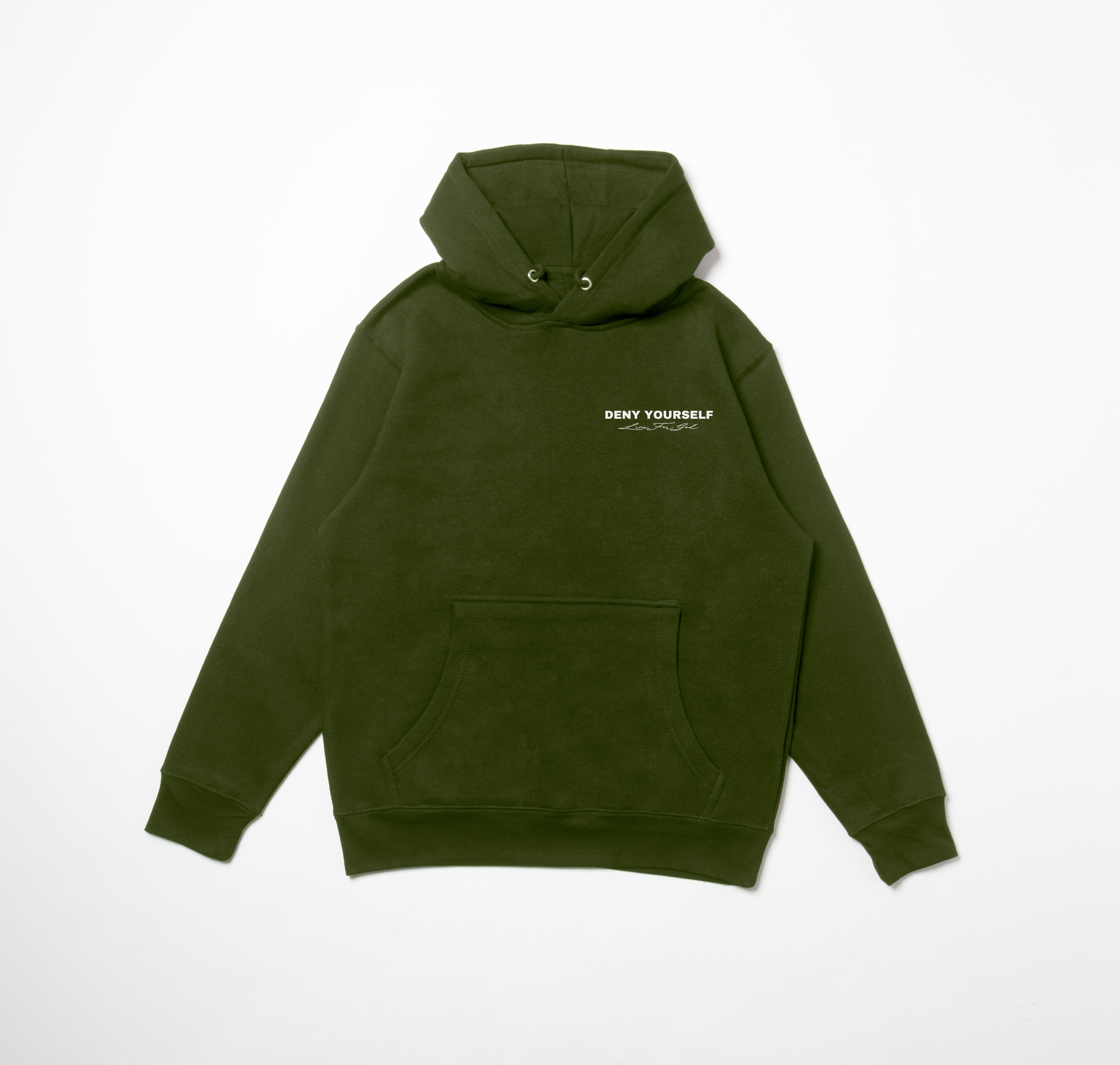 DENY YOURSELF STAPLE UNISEX HOODIE V2 - WHITE