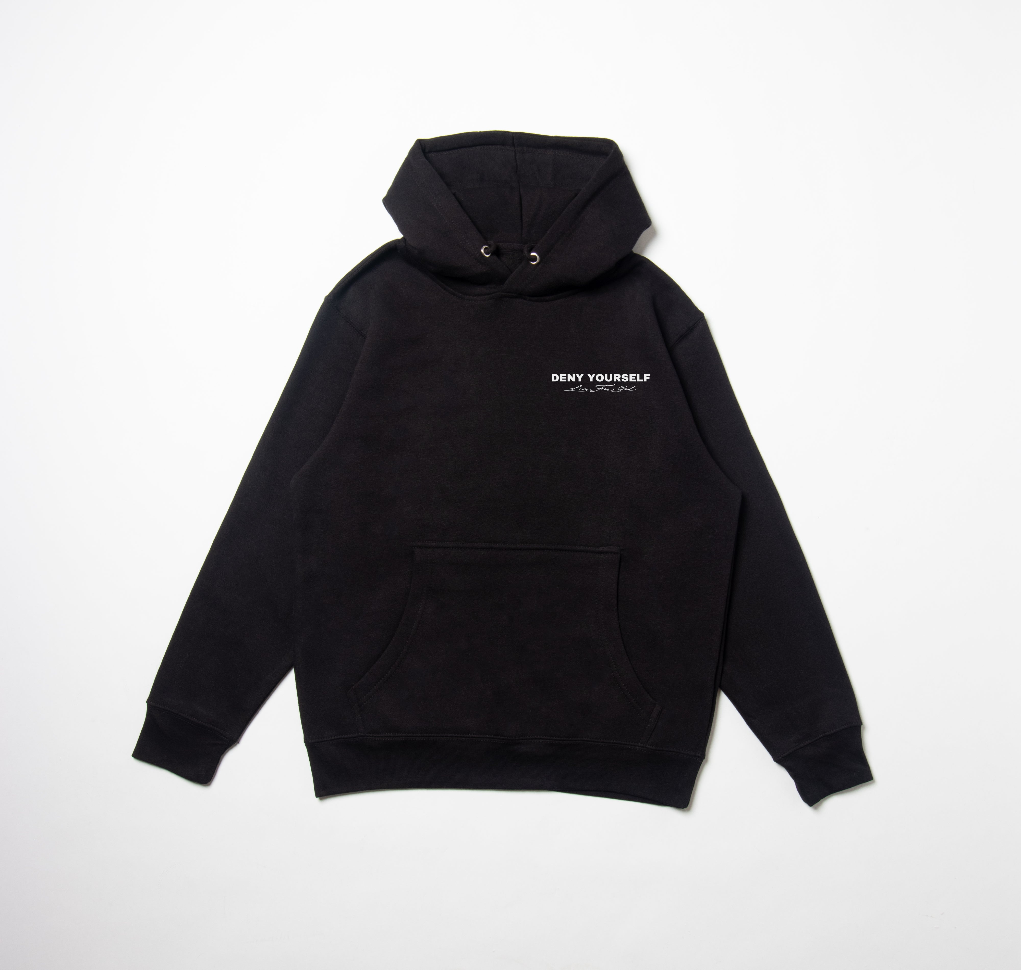 DENY YOURSELF STAPLE UNISEX HOODIE V2 - WHITE