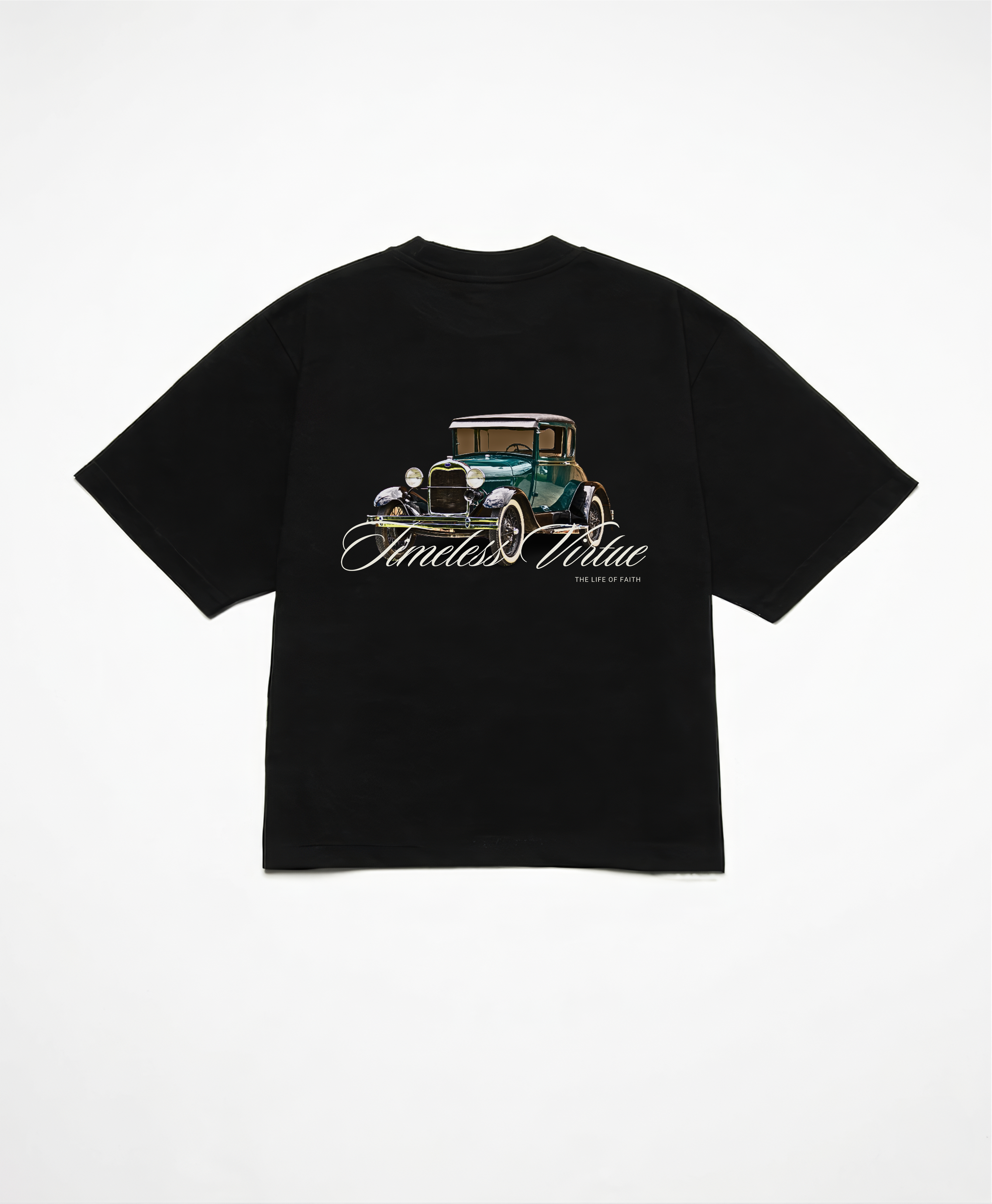 TIMELESS VIRTUE CROPPED BOXY TEE - GREEN