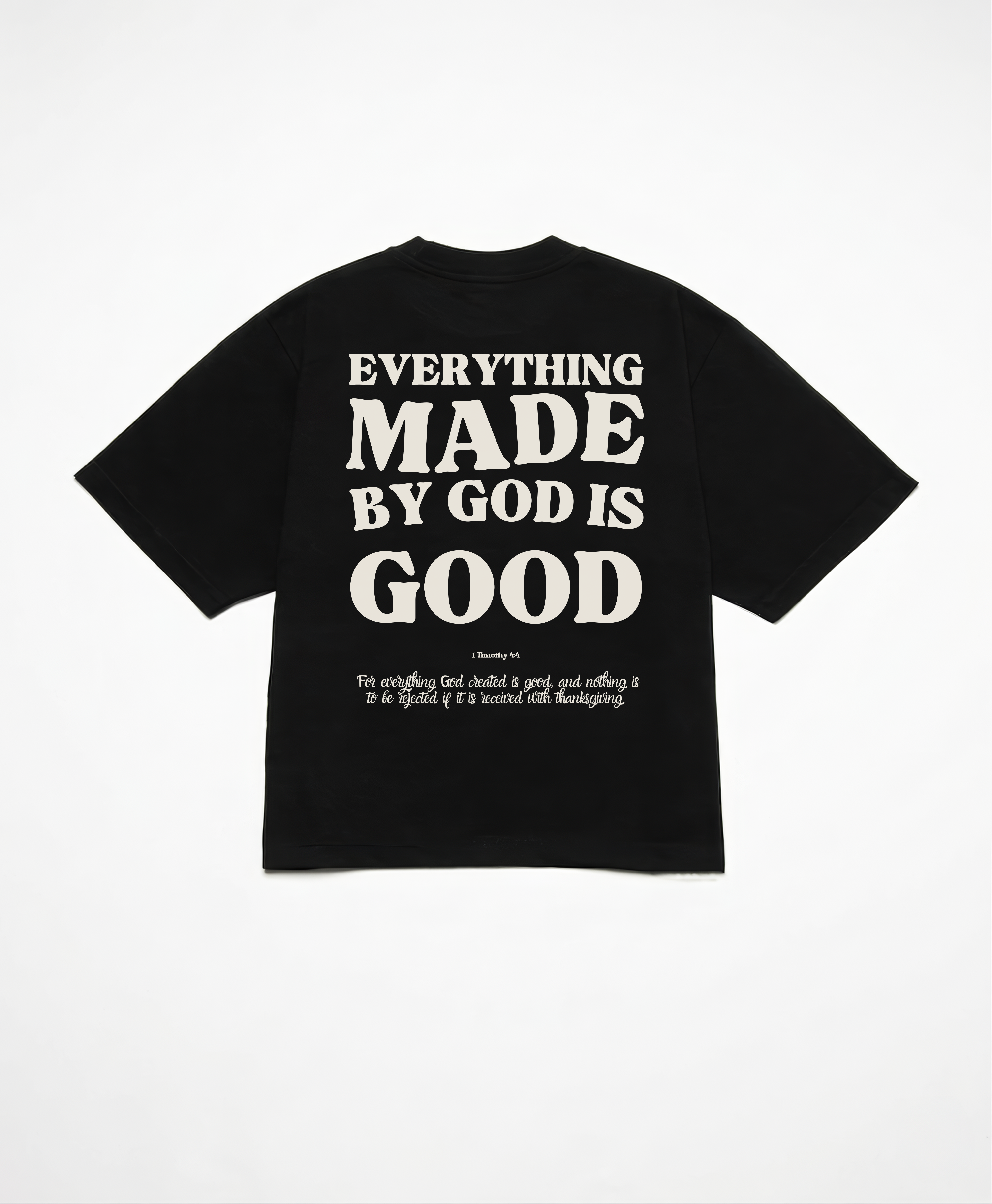 MADE BY GOD CROPPED BOXY TEE - OFF WHITE