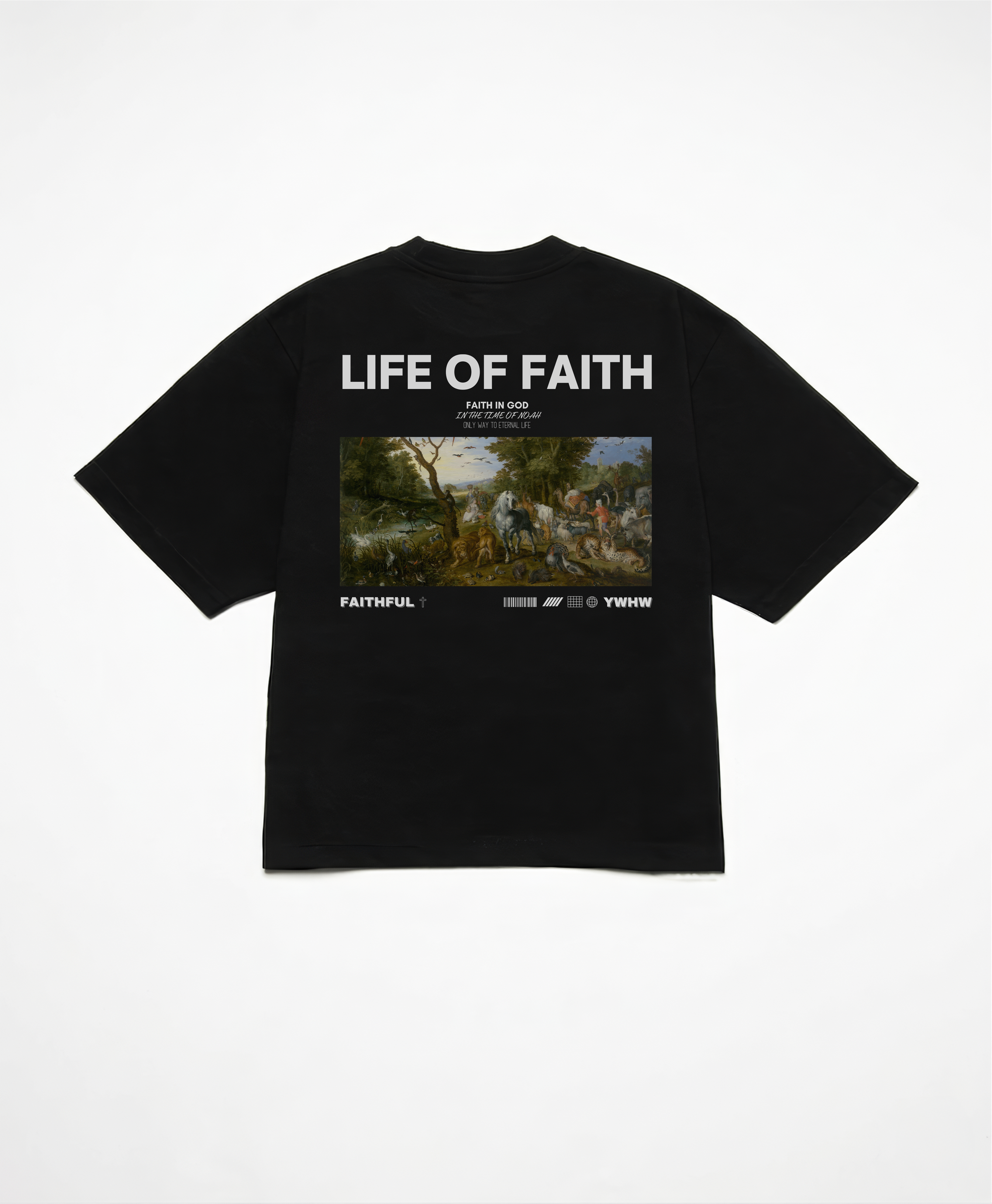 TIME OF NOAH CROPPED BOXY TEE