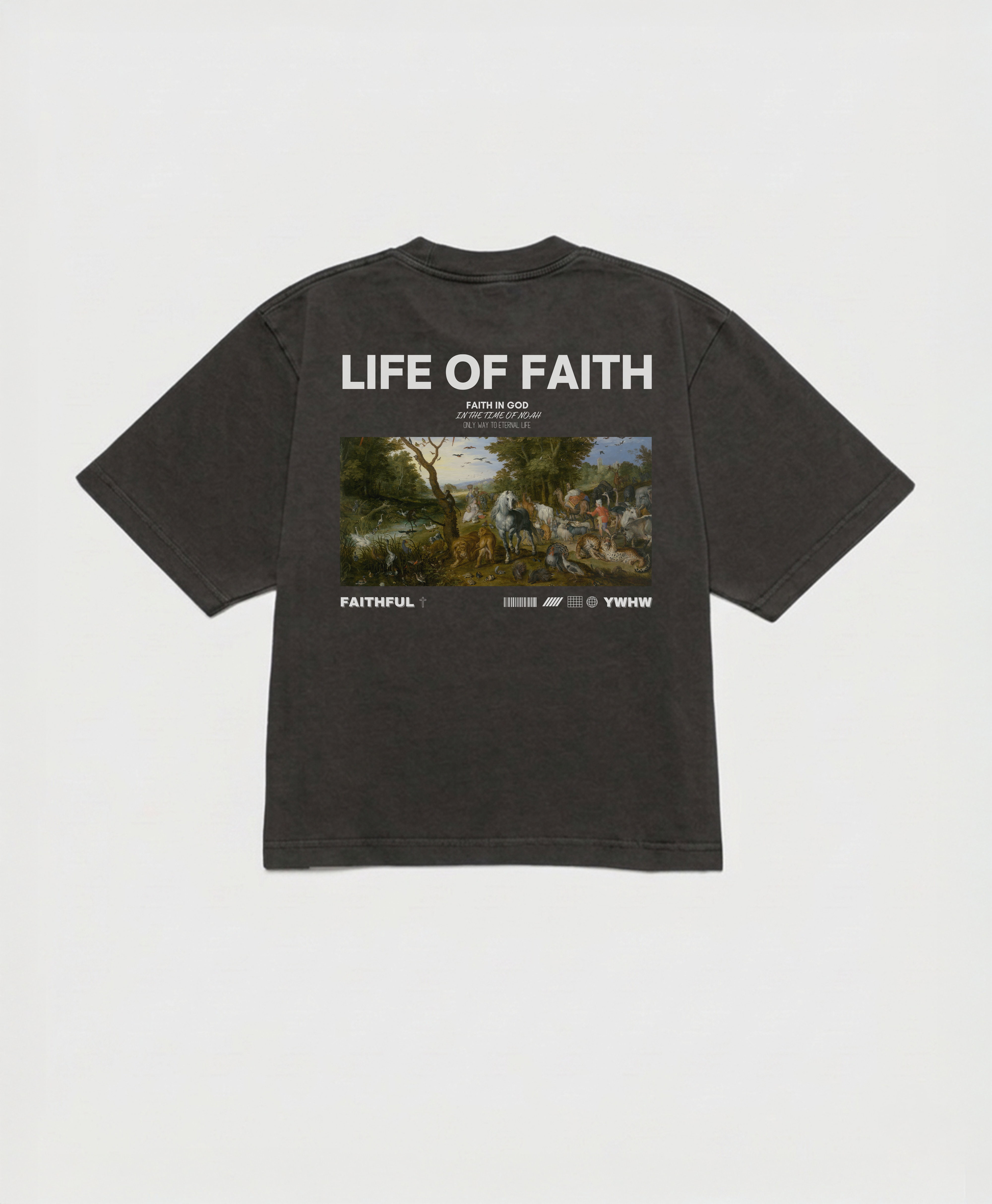 TIME OF NOAH CROPPED BOXY TEE