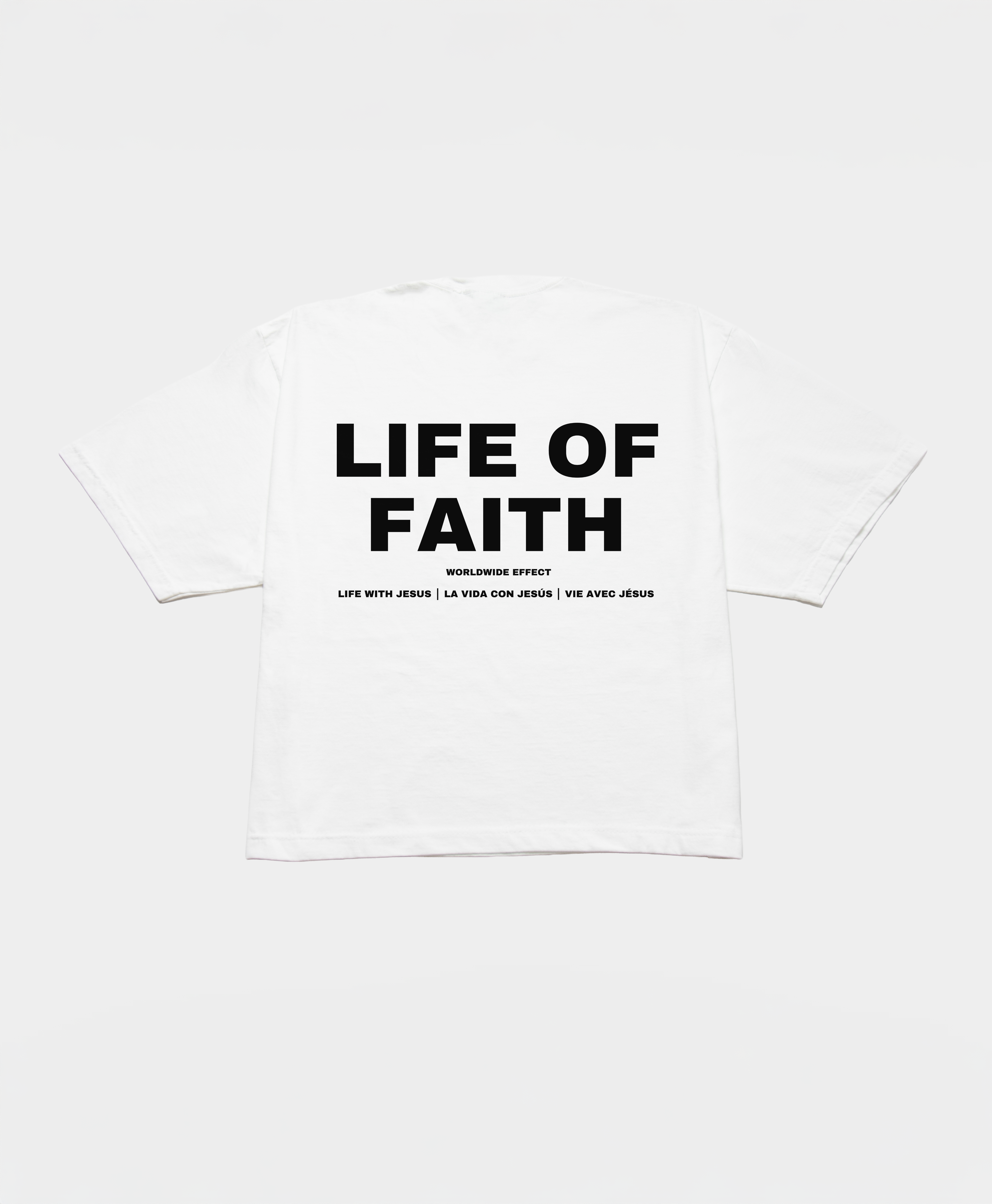 WORLDWIDE EFFECT BOXY TEE - BLACK