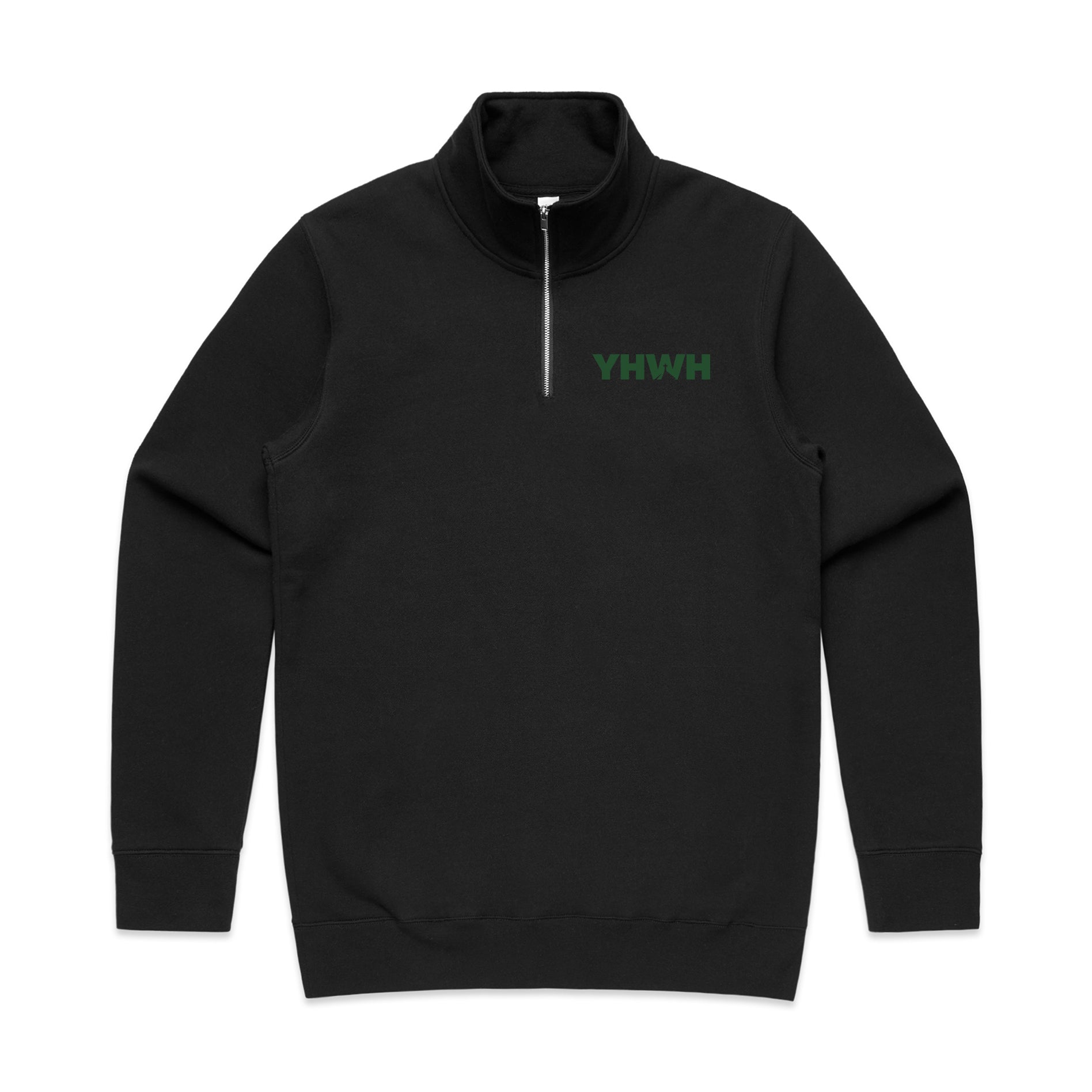 YHWH CROSS PREMIUM HALF ZIP - HUNTER