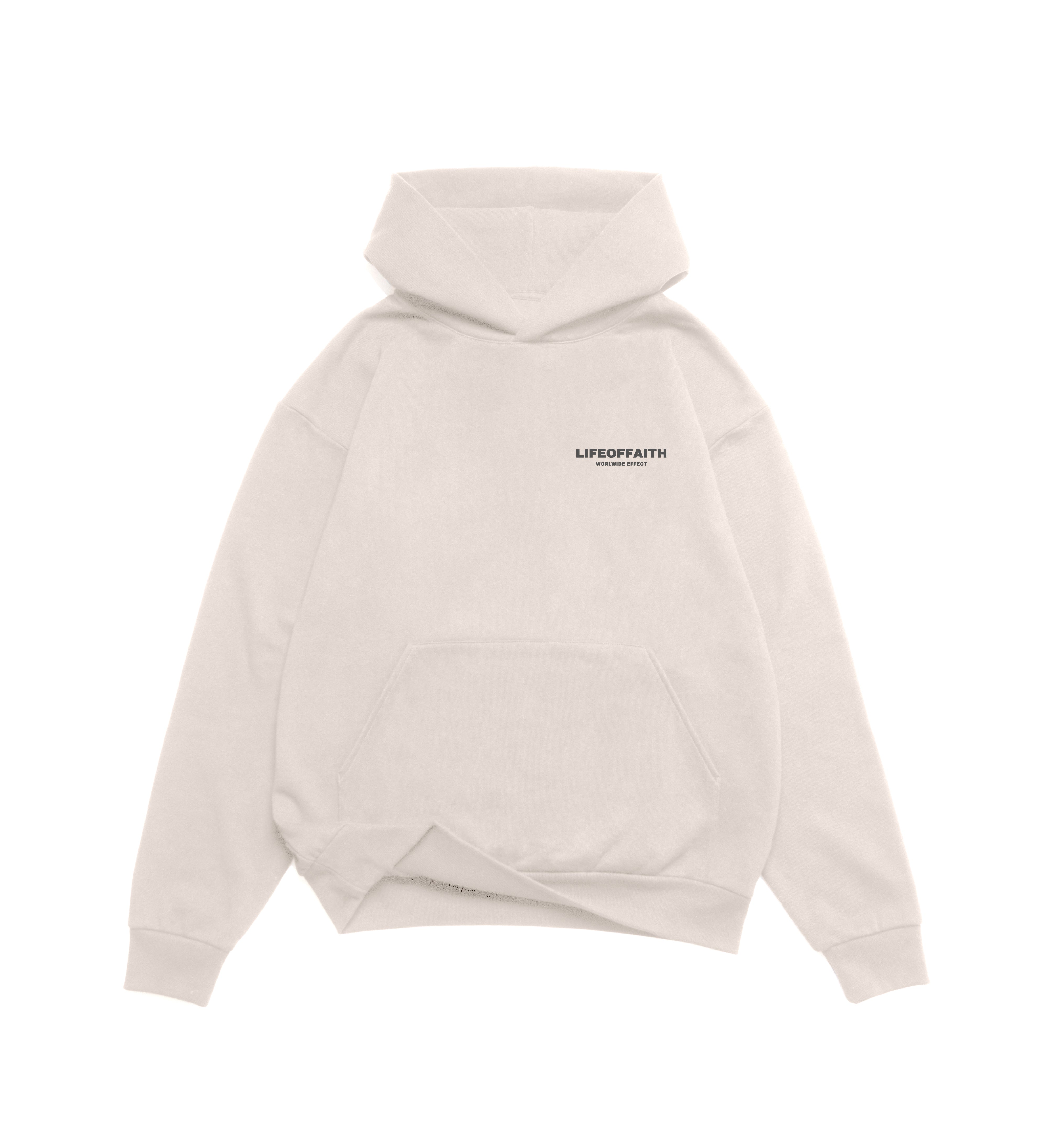 WORLDWIDE EFFECT OVERSIZE HOODIE (420GSM) - CHARCOAL