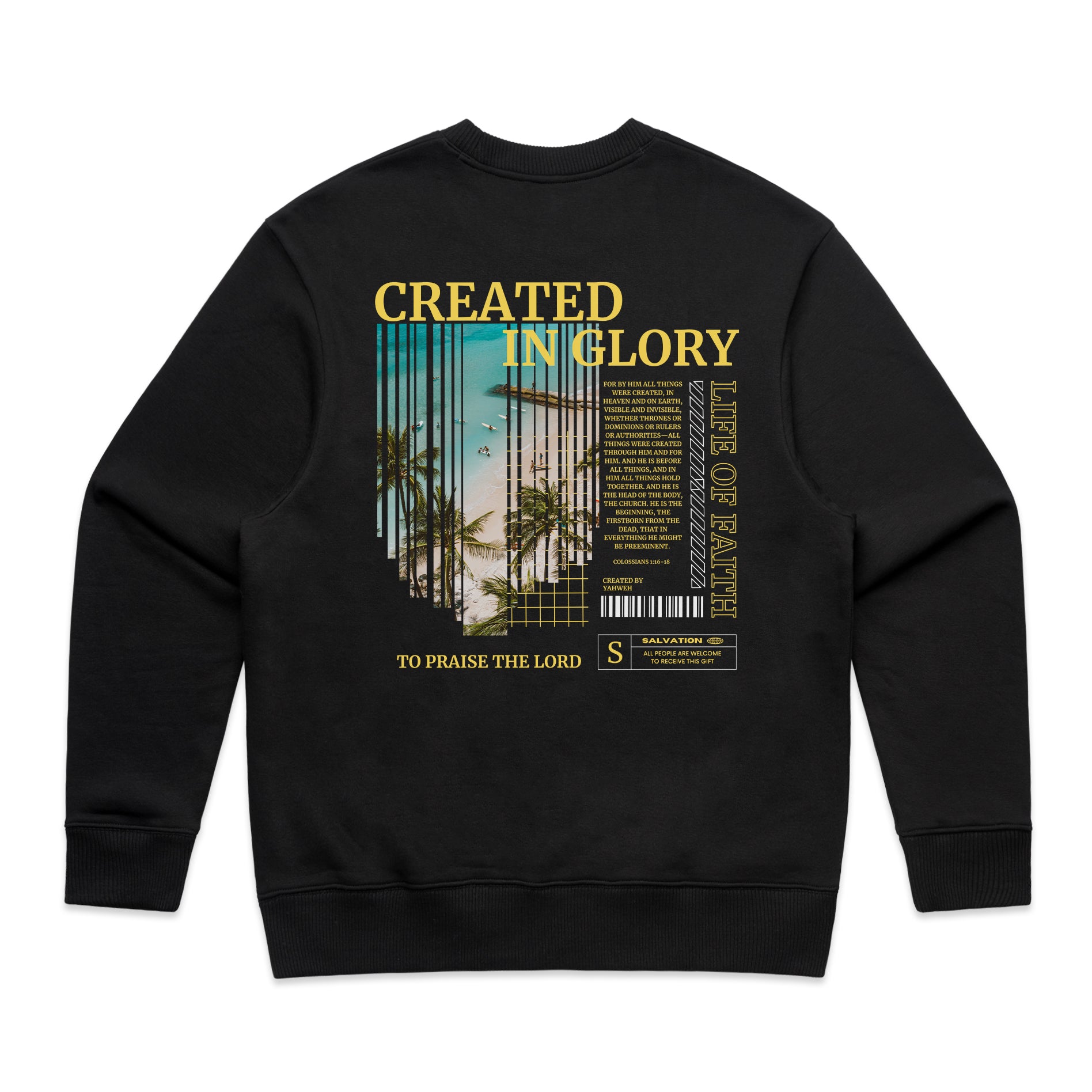 CREATED IN GLORY PREMIUM OVERSIZED CREWNECK