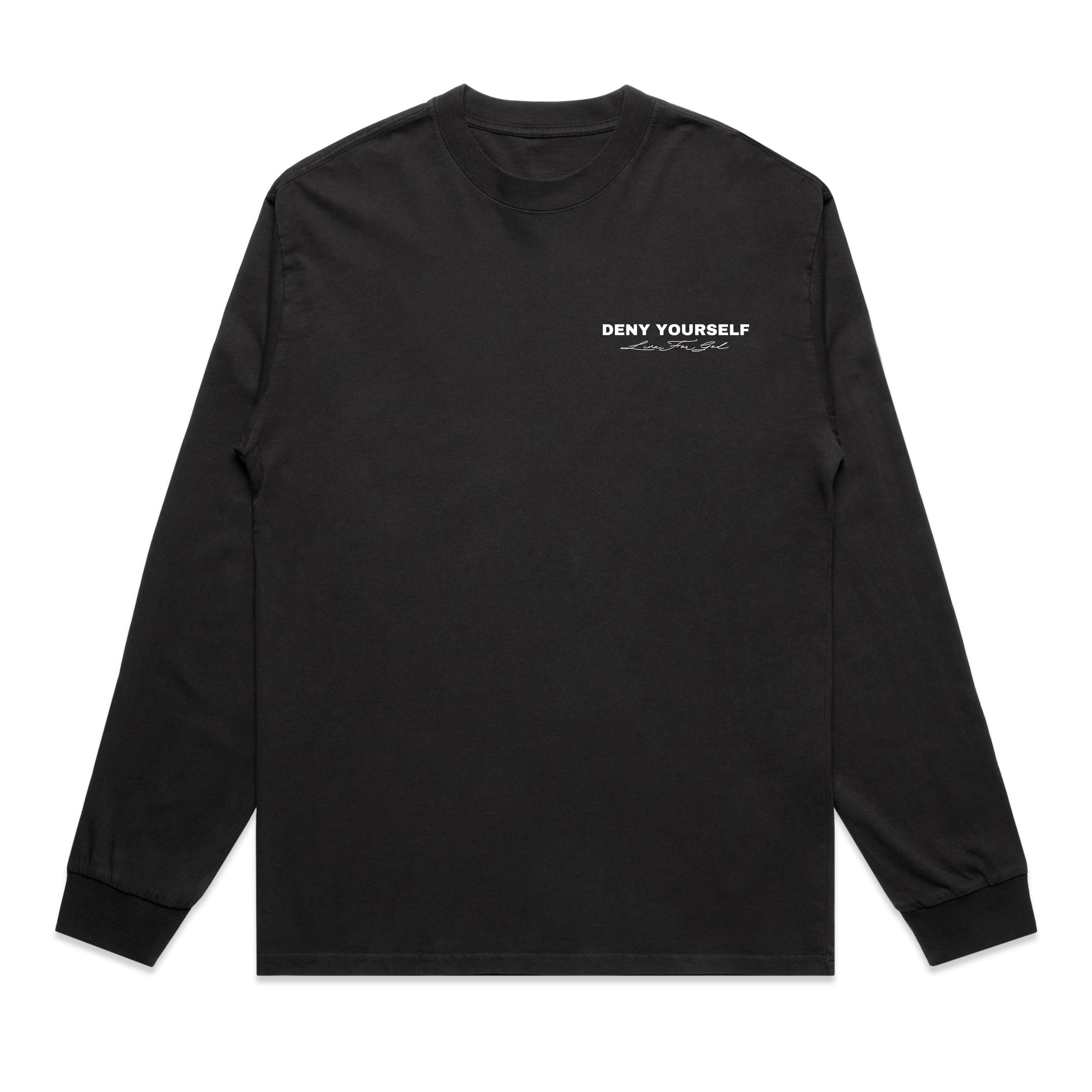 DENY YOURSELF HEAVY OVERSIZE LONG SLEEVE - WHITE