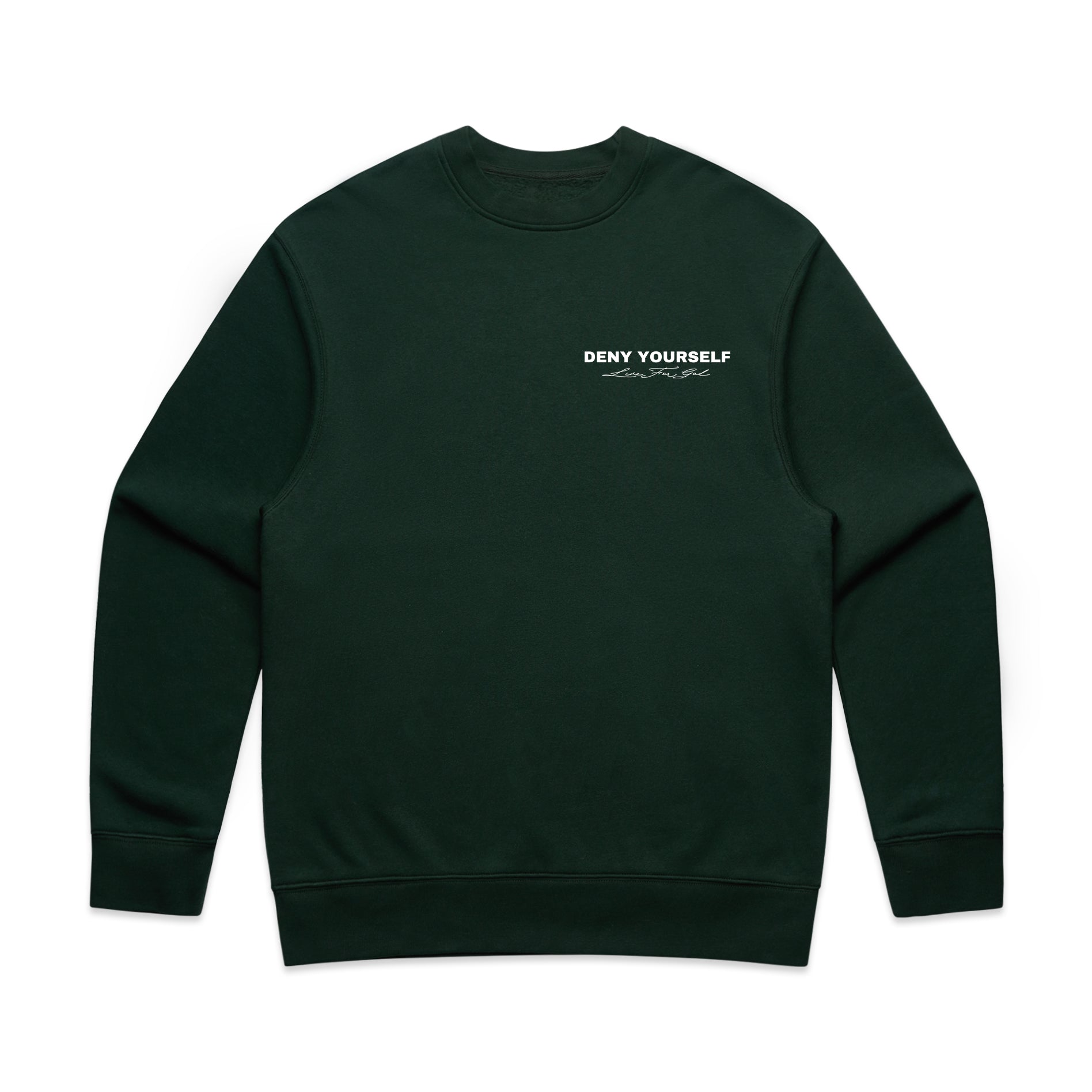 DENY YOURSELF RELAXED CREWNECK - WHITE