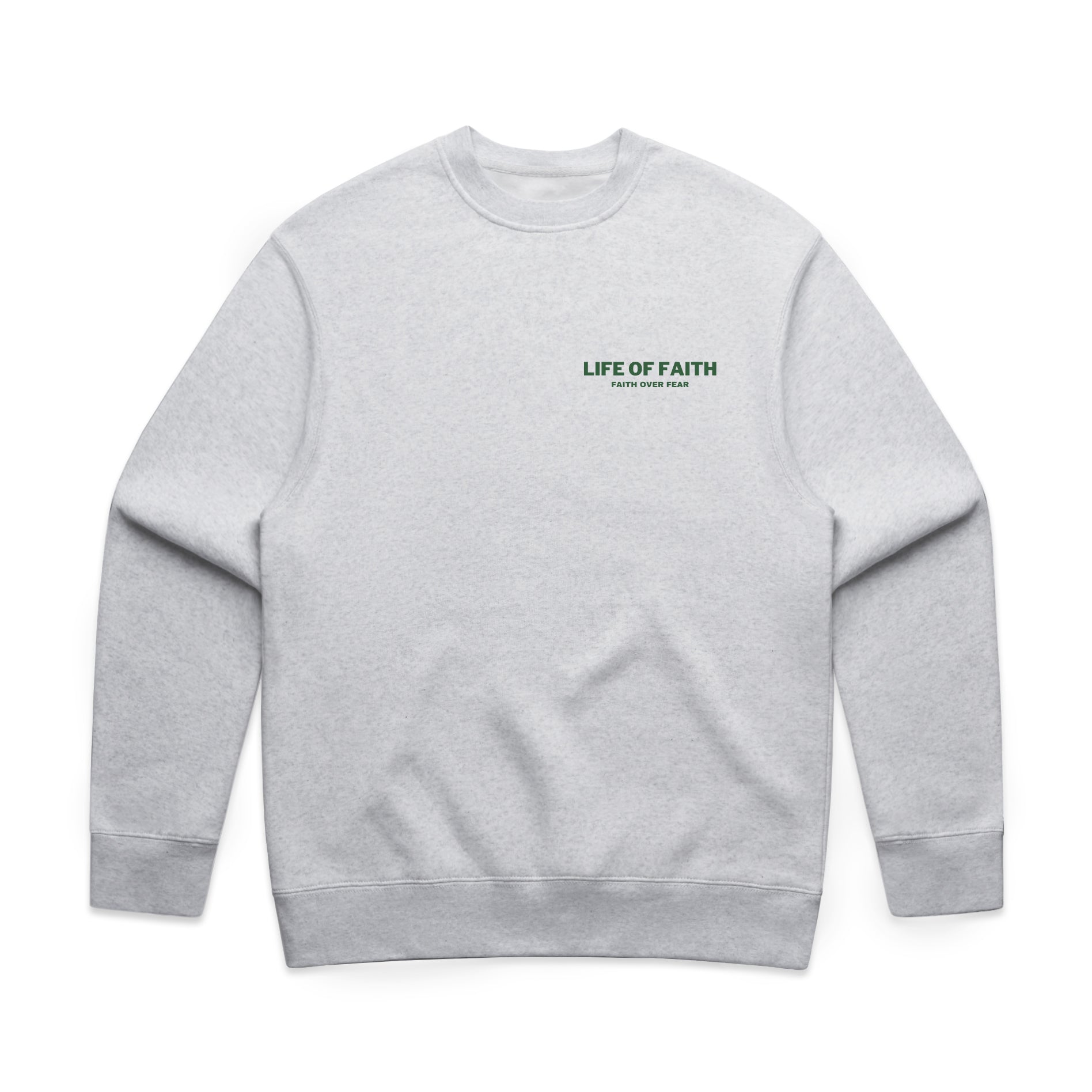 FAITH OVER FEAR RELAXED CREWNECK - HUNTER