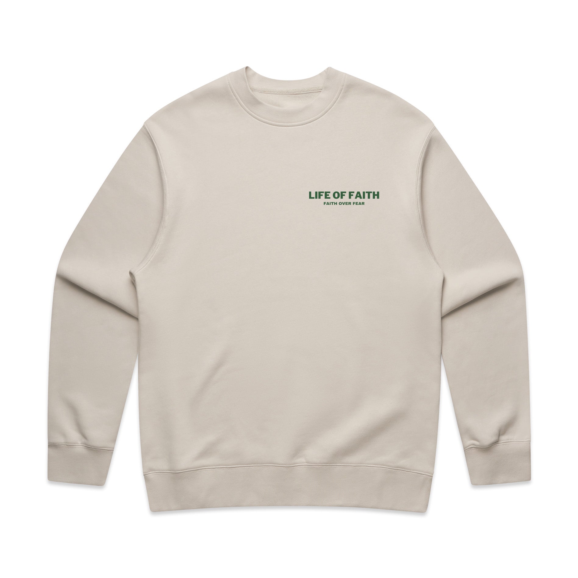 FAITH OVER FEAR RELAXED CREWNECK - HUNTER