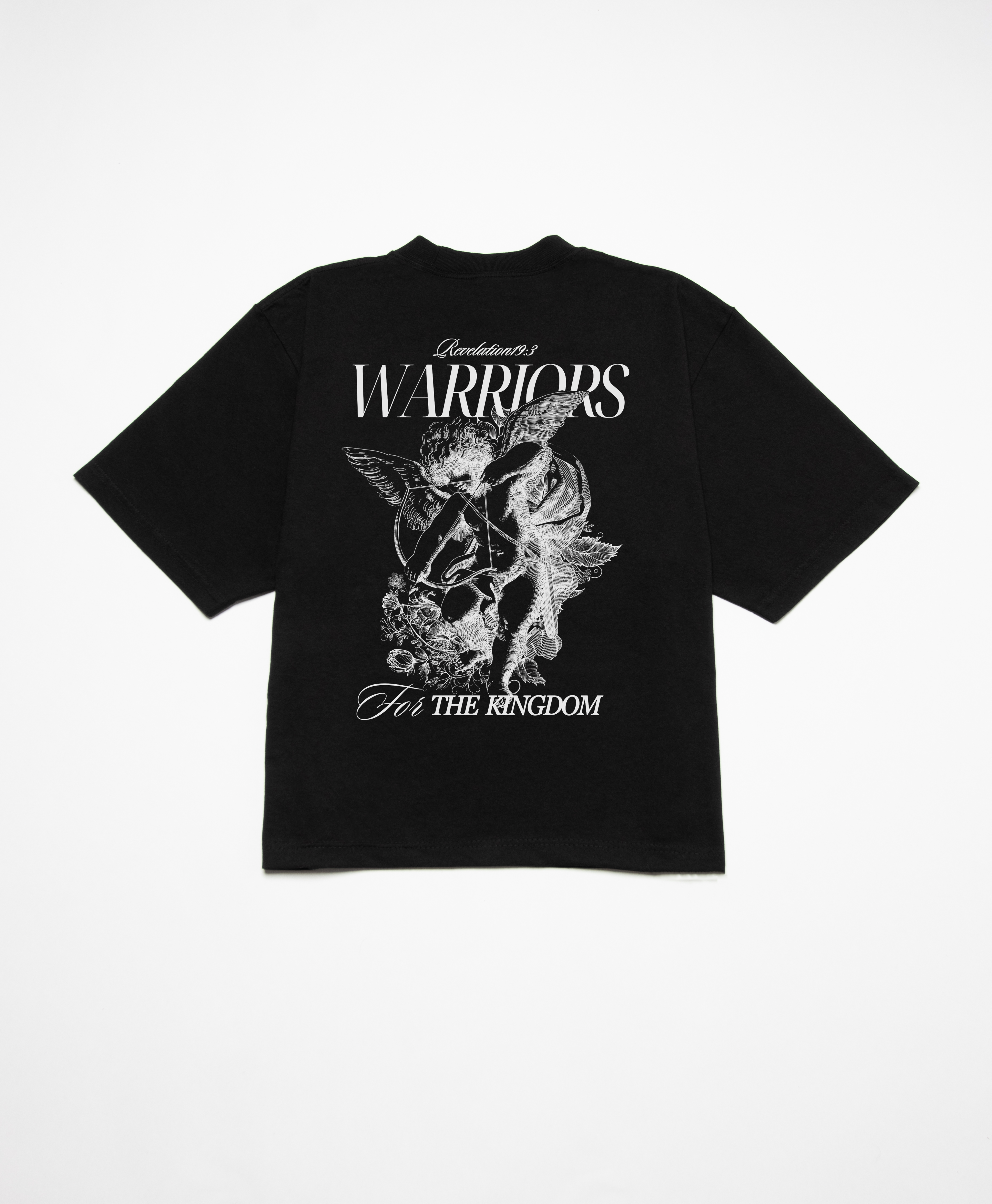 WARRIORS FOR THE KINGDOM BOXY TEE - WHITE