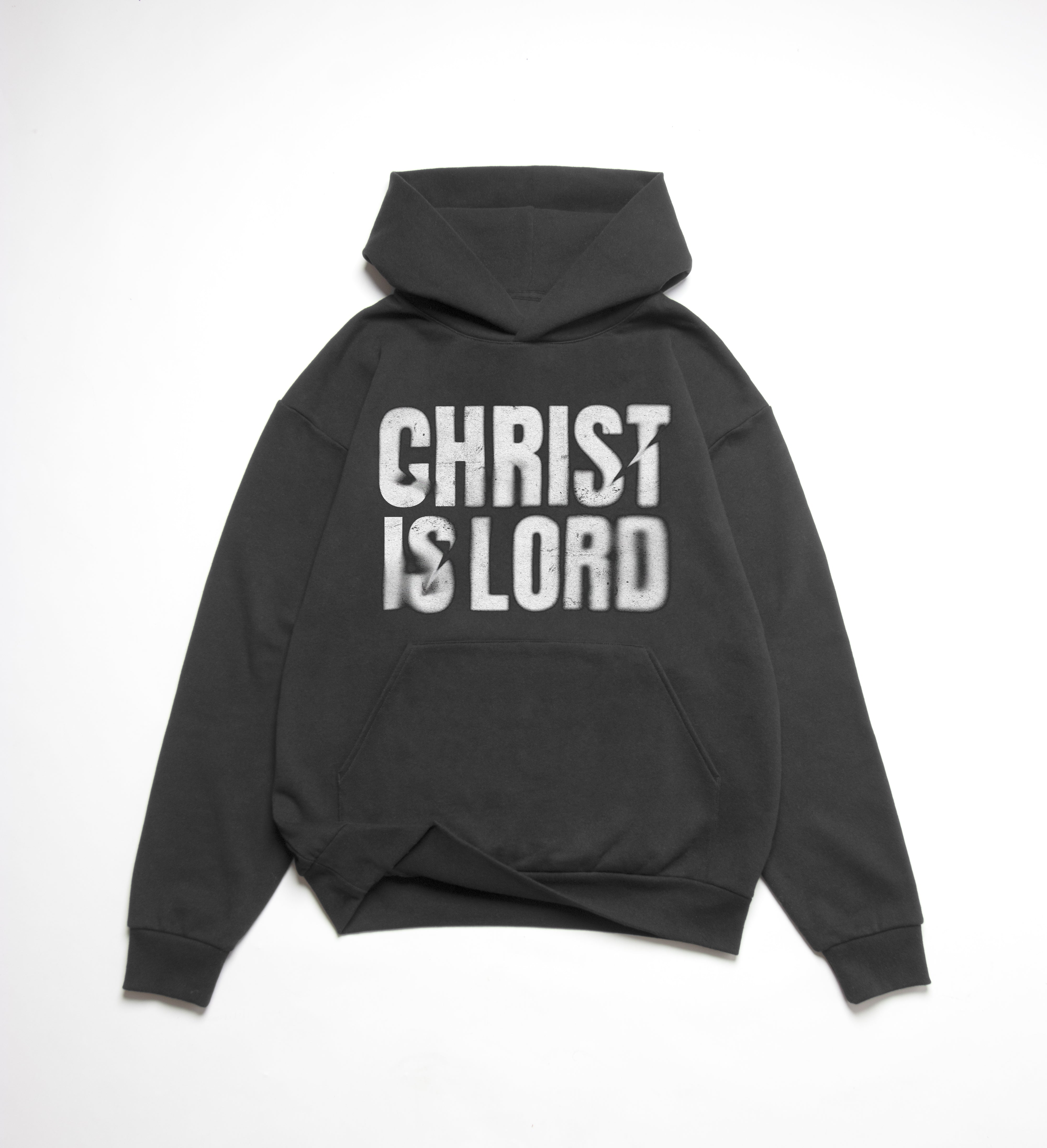 CHRIST IS LORD OVERSIZE HOODIE (420GSM) - WHITE