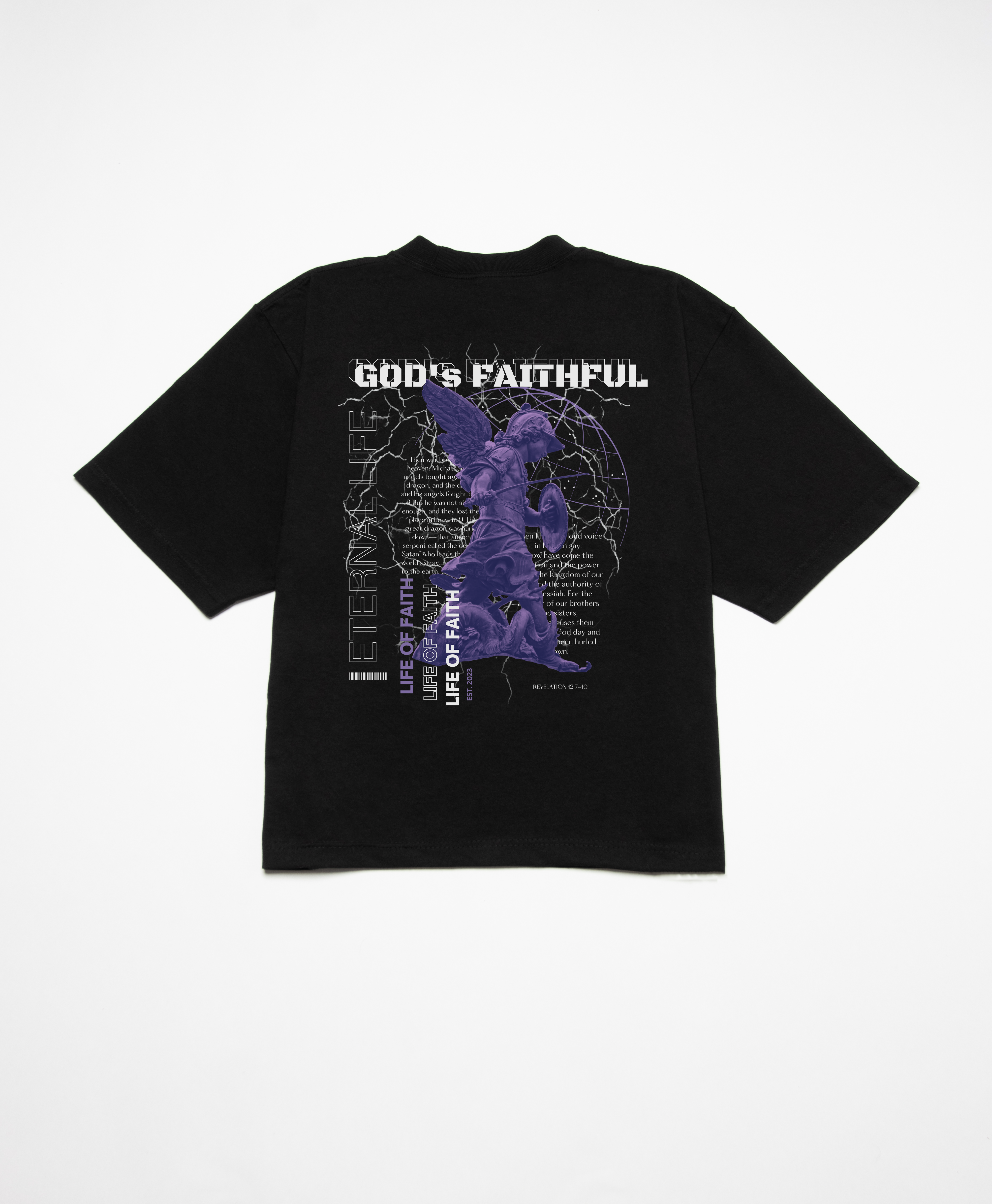 GOD'S FAITHFUL BOXY TEE (GRAPE)