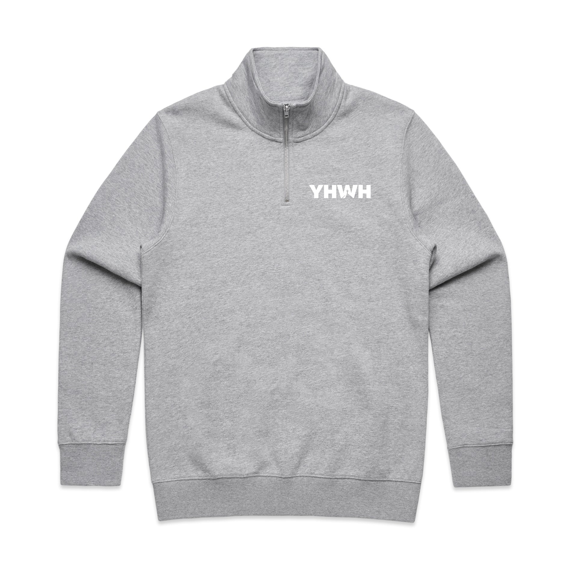 YHWH CROSS PREMIUM HALF ZIP - WHITE