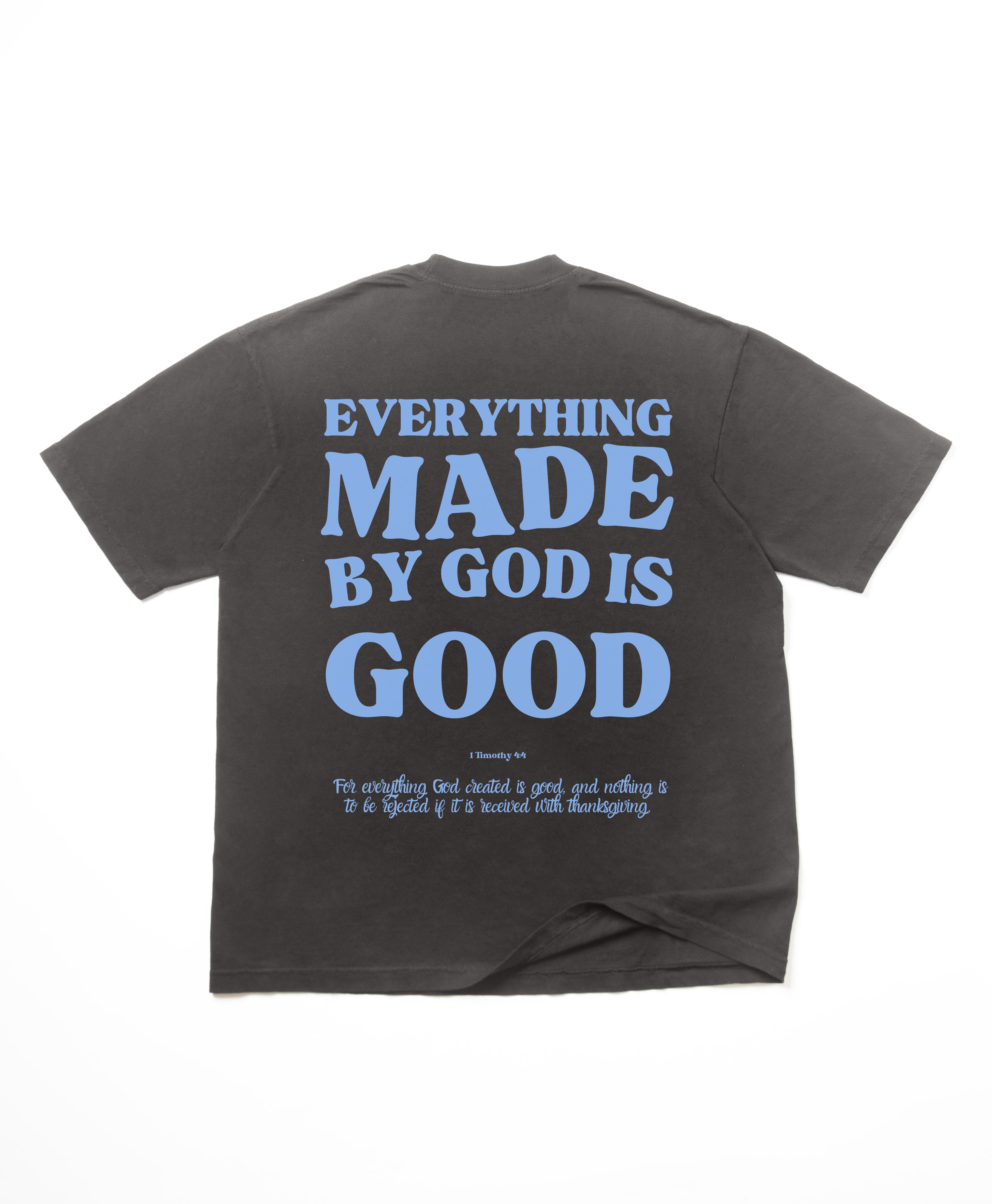 MADE BY GOD OVERSIZE TEE (UNIVERSITY BLUE)