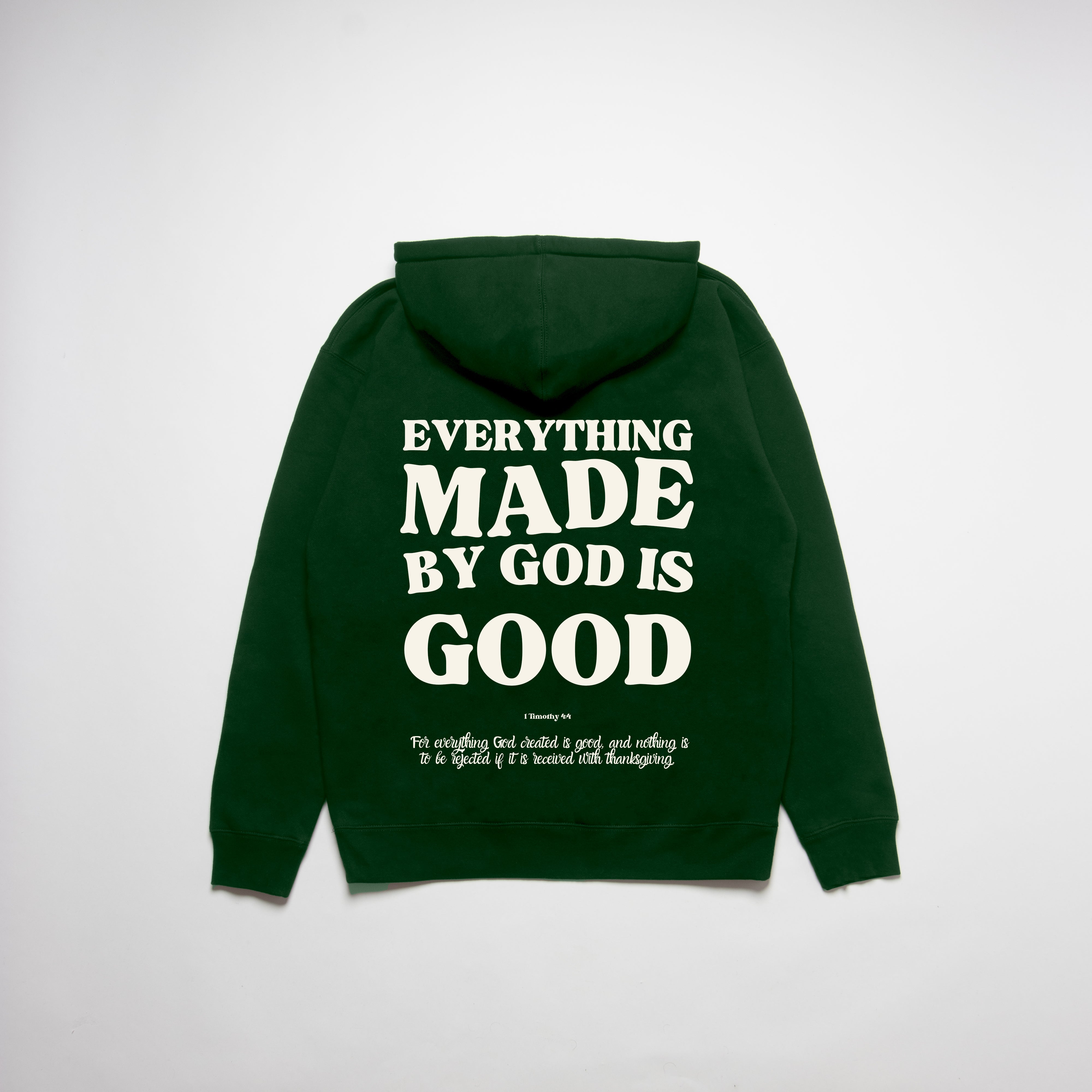 MADE BY GOD HEAVYWEIGHT UNISEX HOODIE - CREAM