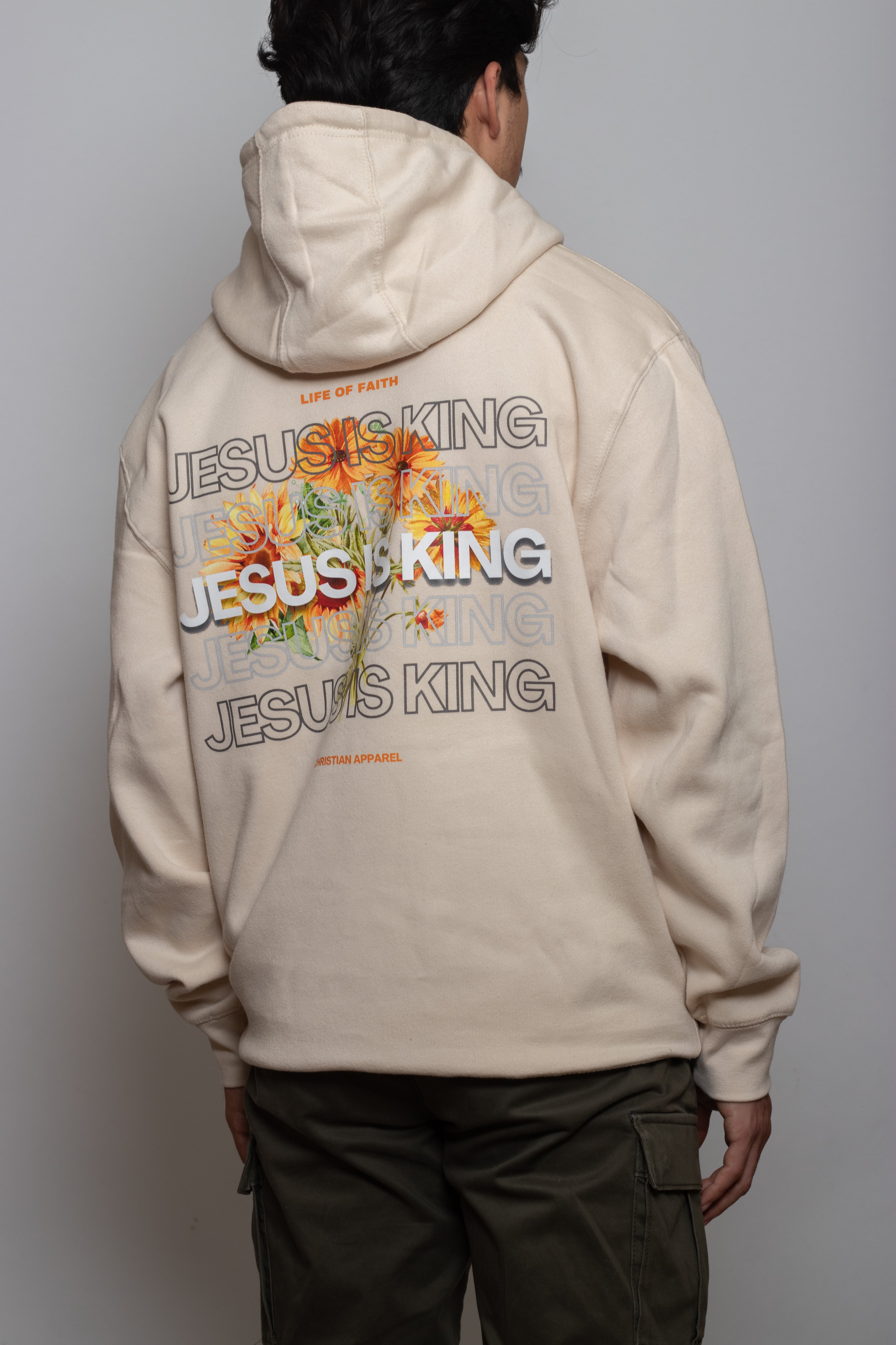 JESUS IS KING STAPLE UNISEX HOODIE - YELLOW