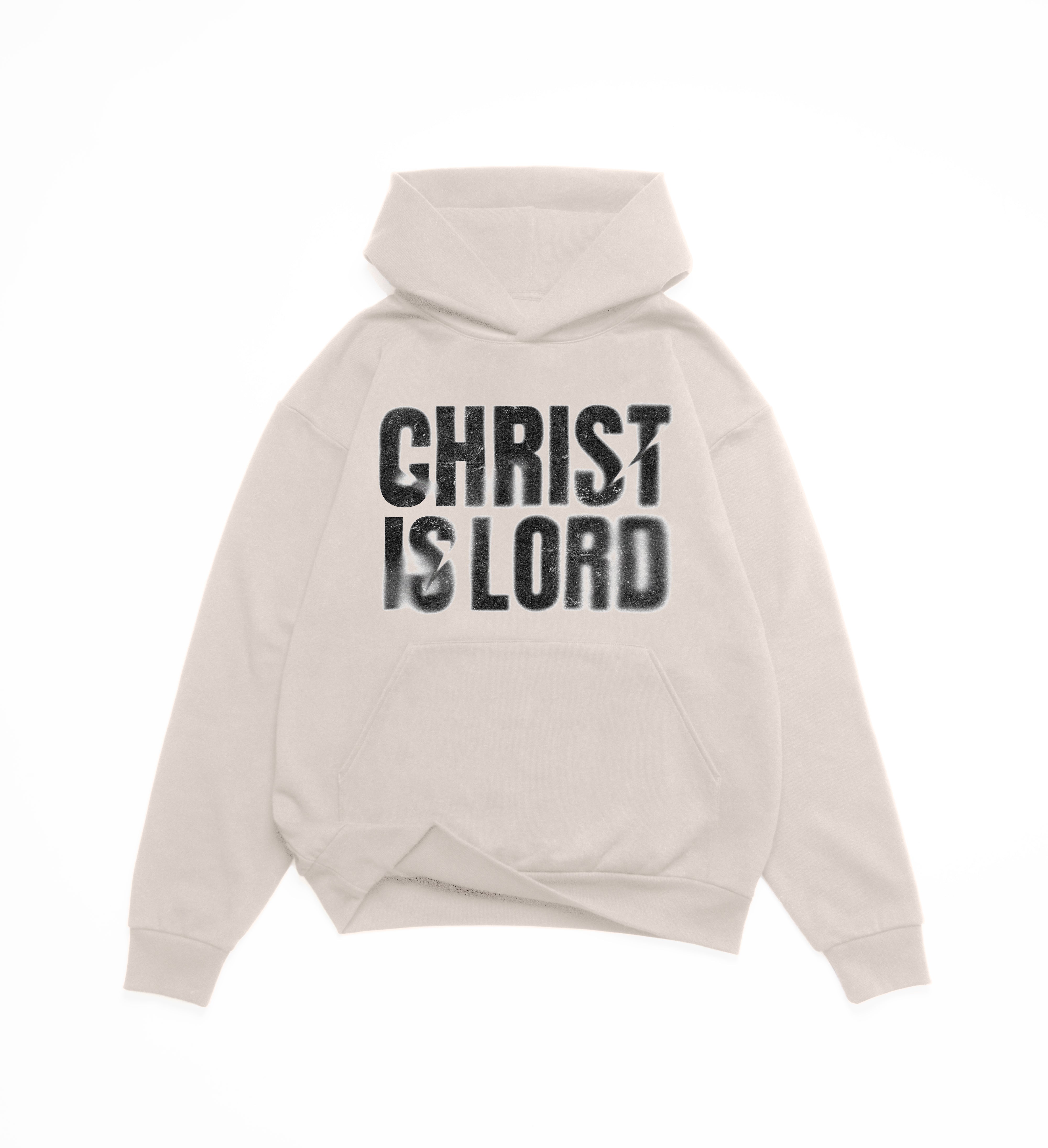 CHRIST IS LORD OVERSIZE HOODIE (420GSM) - BLACK