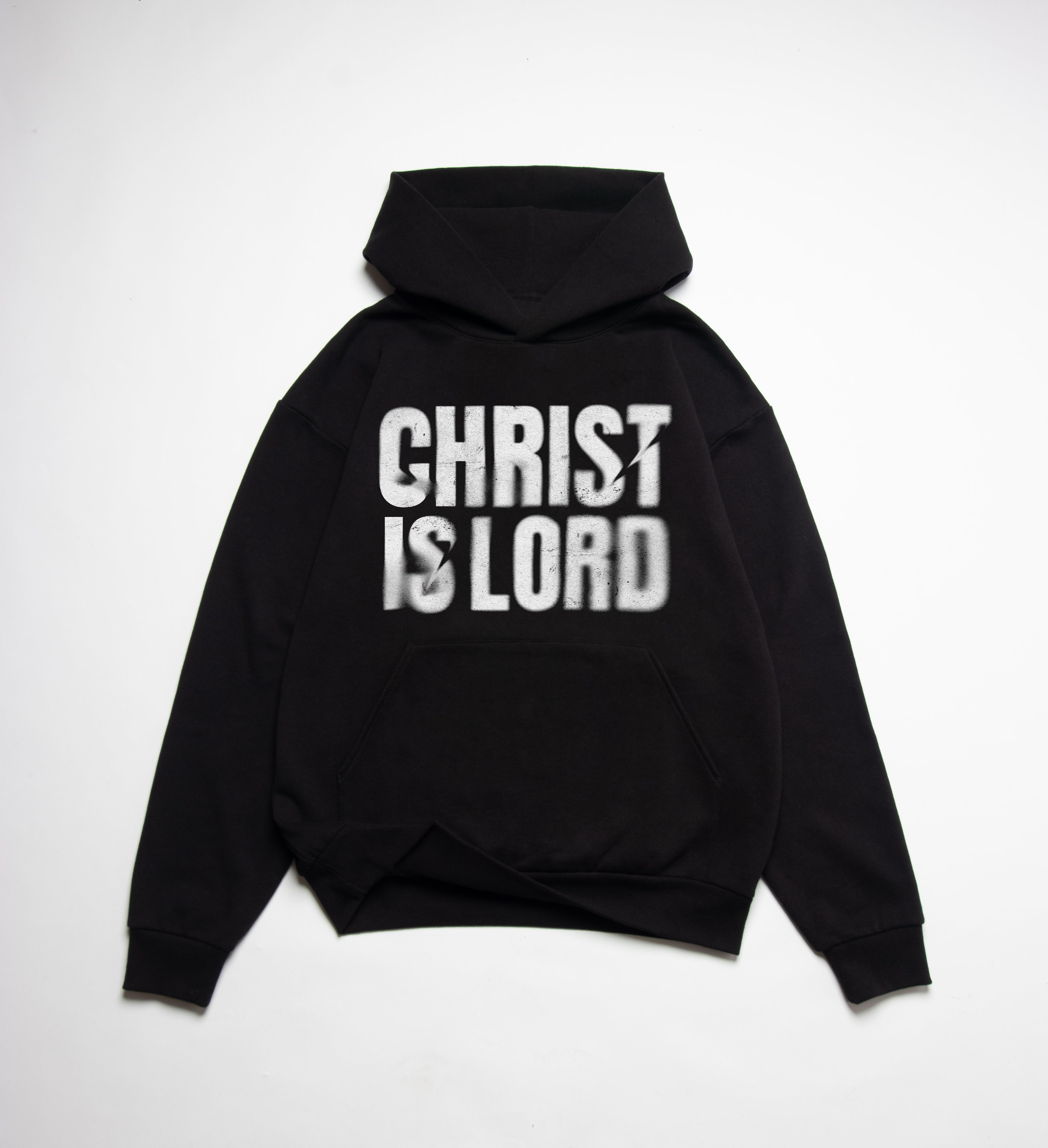 CHRIST IS LORD OVERSIZE HOODIE (420GSM) - WHITE