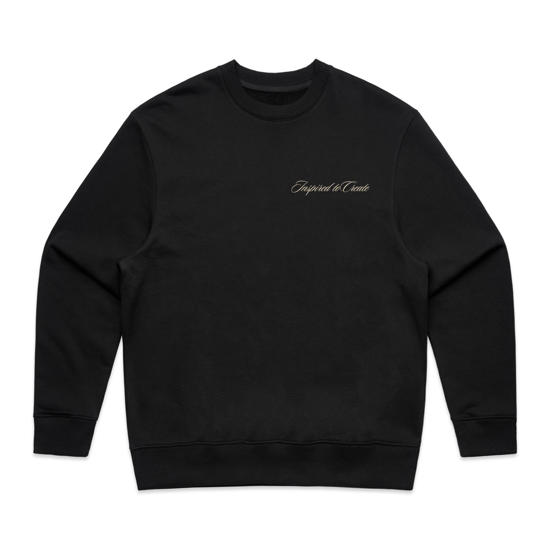 INSPIRED TO CREATE PREMIUM OVERSIZED CREWNECK